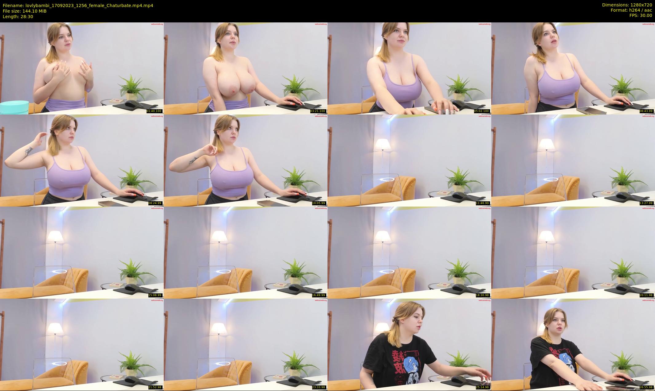 lovlybambi — 29 minute Chaturbate female cam show recording, 720p, Sep 17, 2023
