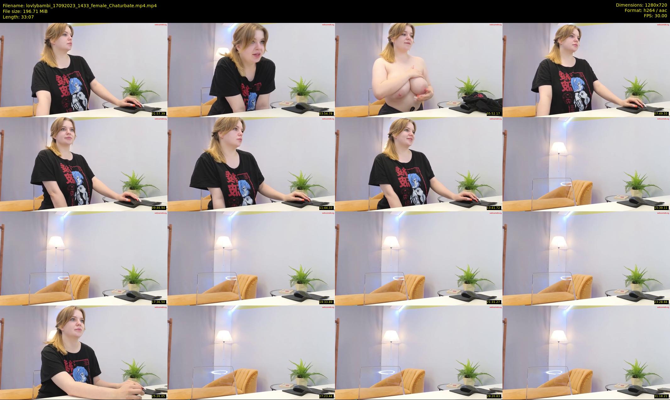 lovlybambi — 34 minute Chaturbate female cam show recording, 720p, Sep 17, 2023
