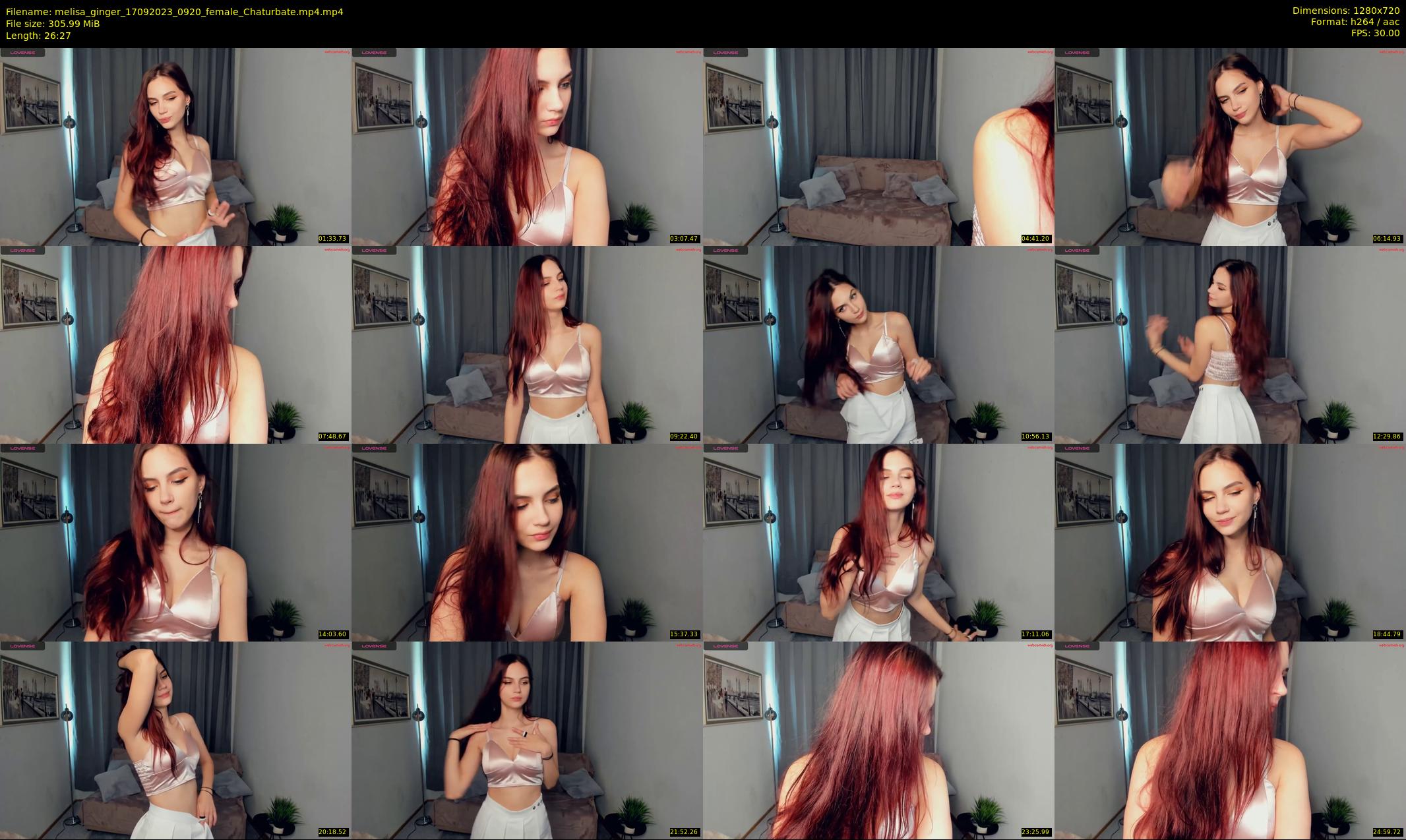 melisa_ginger — 27 minute Chaturbate female cam show recording, 720p, Sep 17, 2023