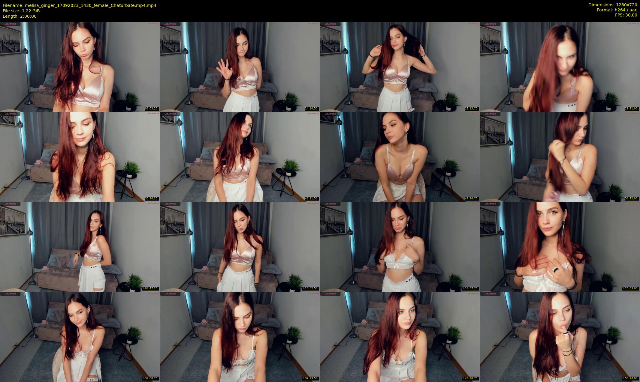 melisa_ginger — 120 minute Chaturbate female cam show recording, 720p, Sep 17, 2023