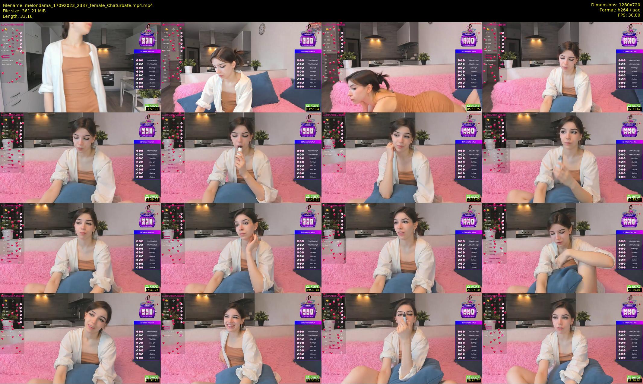 melondama — 34 minute Chaturbate female cam show recording, 720p, Sep 17, 2023