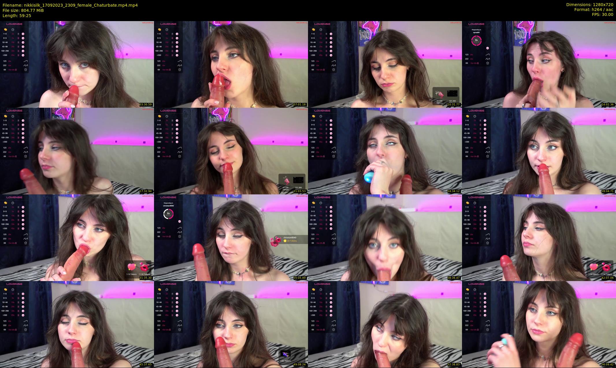 nikkisilk — 60 minute Chaturbate female cam show recording, 720p, Sep 17, 2023