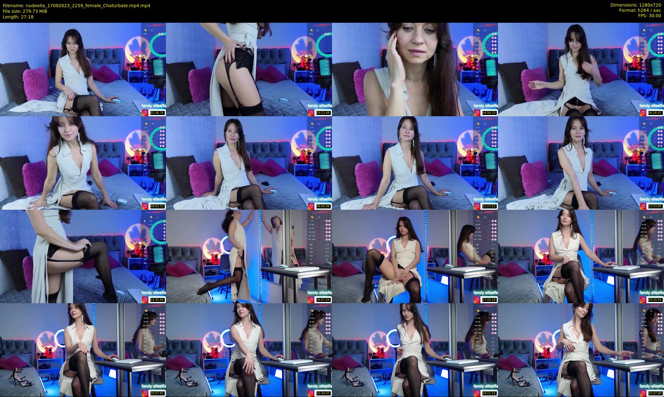 nudeella — 28 minute Chaturbate female cam show recording, 720p, Sep 17, 2023
