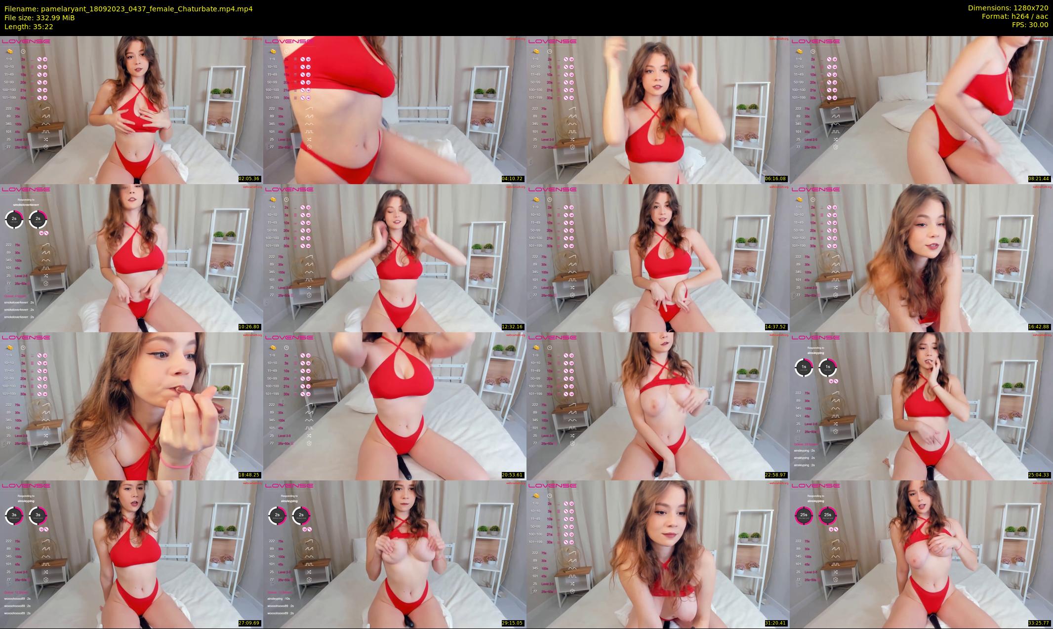 pamelaryant — 36 minute Chaturbate female cam show recording, 720p, Sep 18, 2023