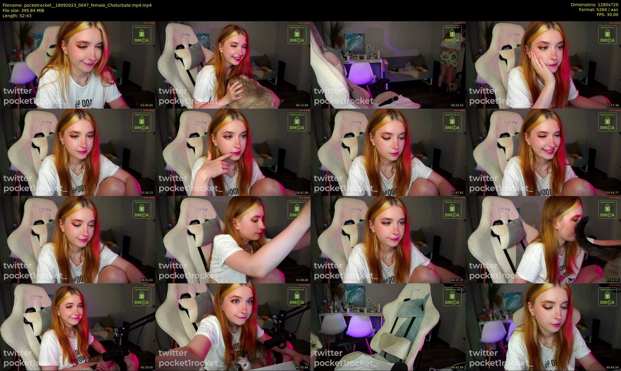 pocketrocket_ — 53 minute Chaturbate female cam show recording, 720p, Sep 18, 2023