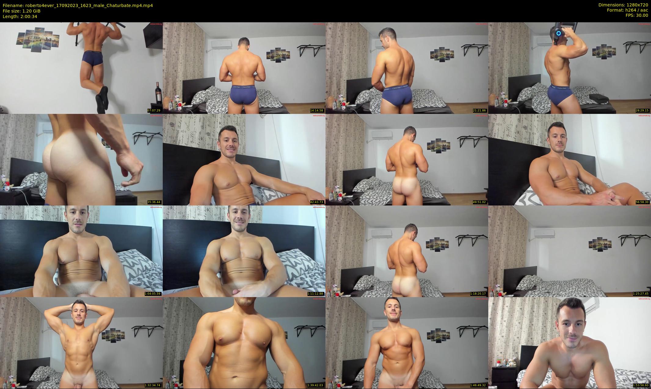 roberto4ever — 121 minute Chaturbate male cam show recording, 720p, Sep 17, 2023