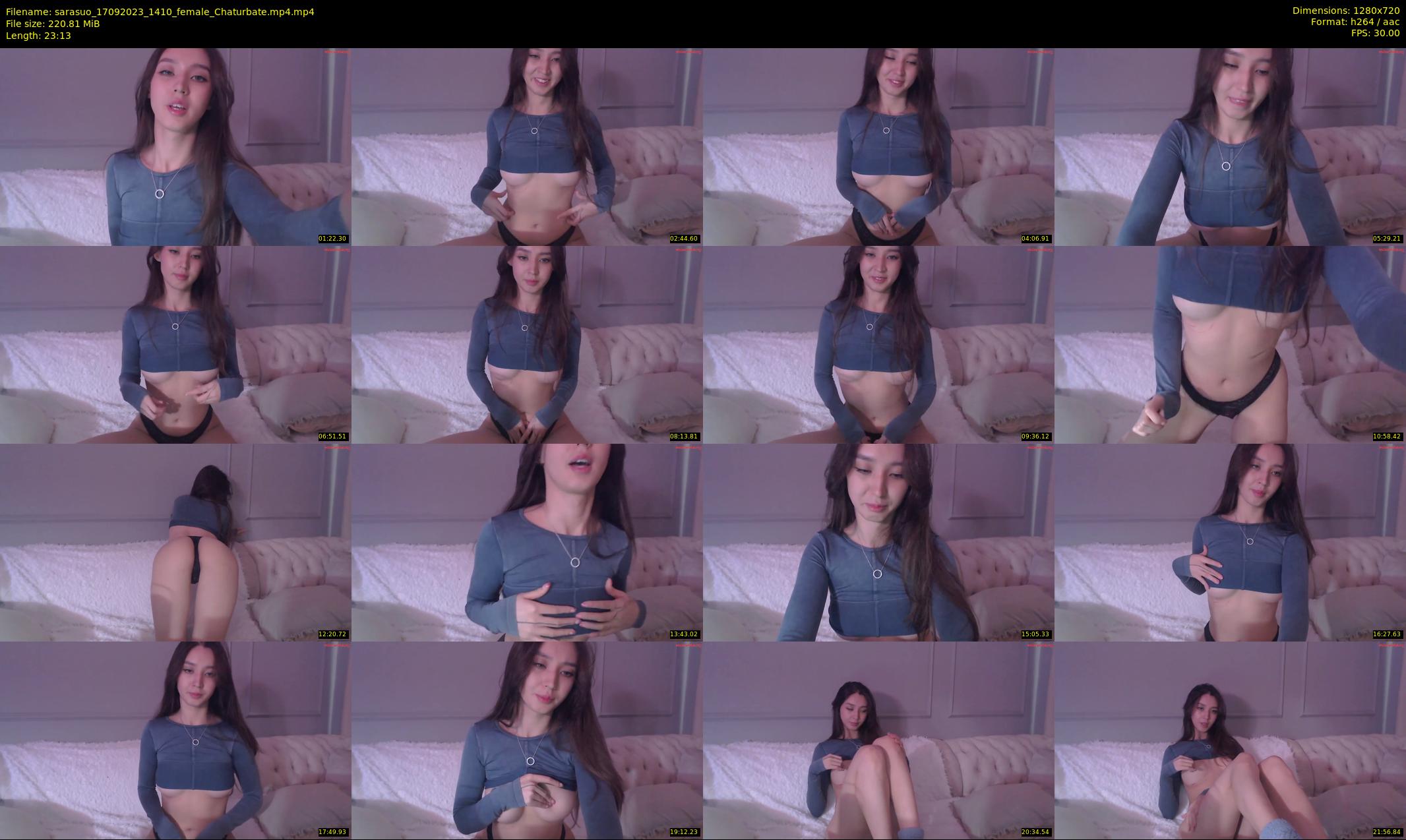 sarasuo — 24 minute Chaturbate female cam show recording, 720p, Sep 17, 2023