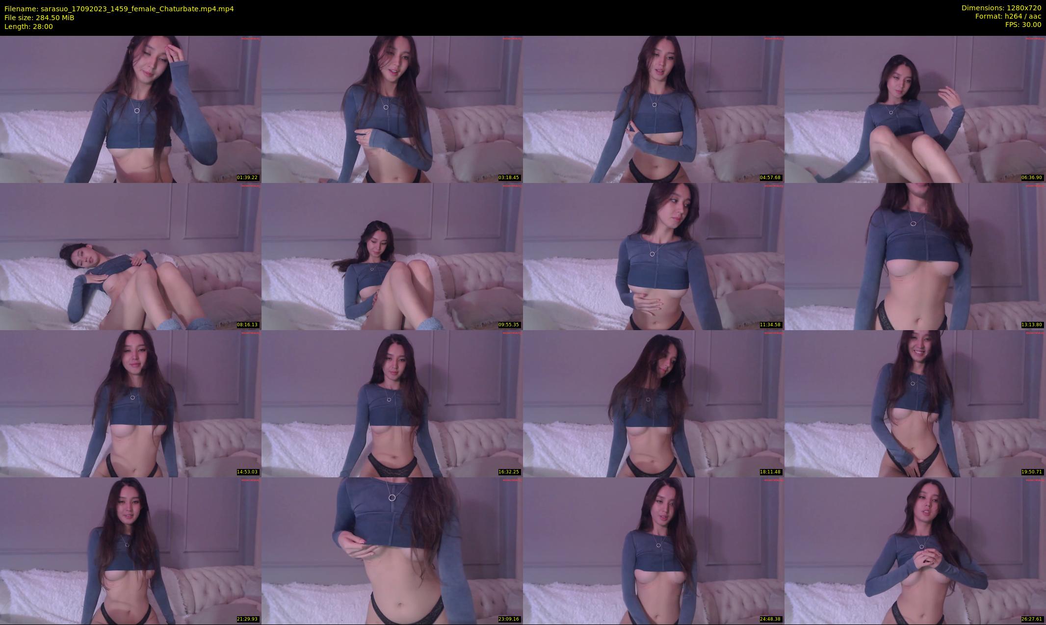 sarasuo — 28 minute Chaturbate female cam show recording, 720p, Sep 17, 2023
