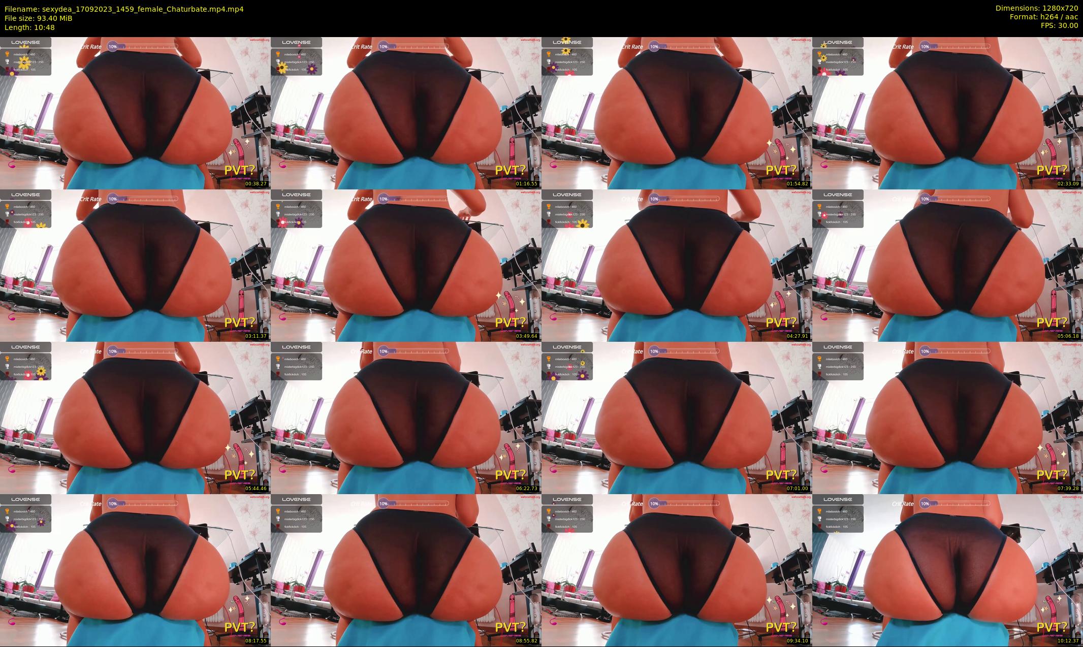 sexydea — 11 minute Chaturbate female cam show recording, 720p, Sep 17, 2023
