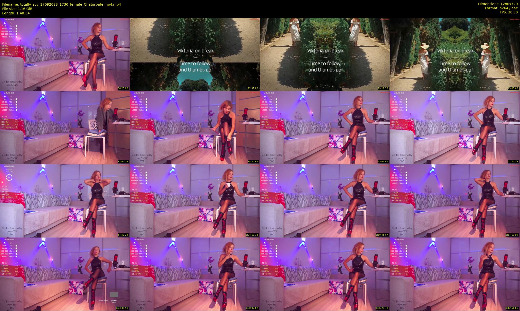 totally_spy — 109 minute Chaturbate female cam show recording, 720p, Sep 17, 2023