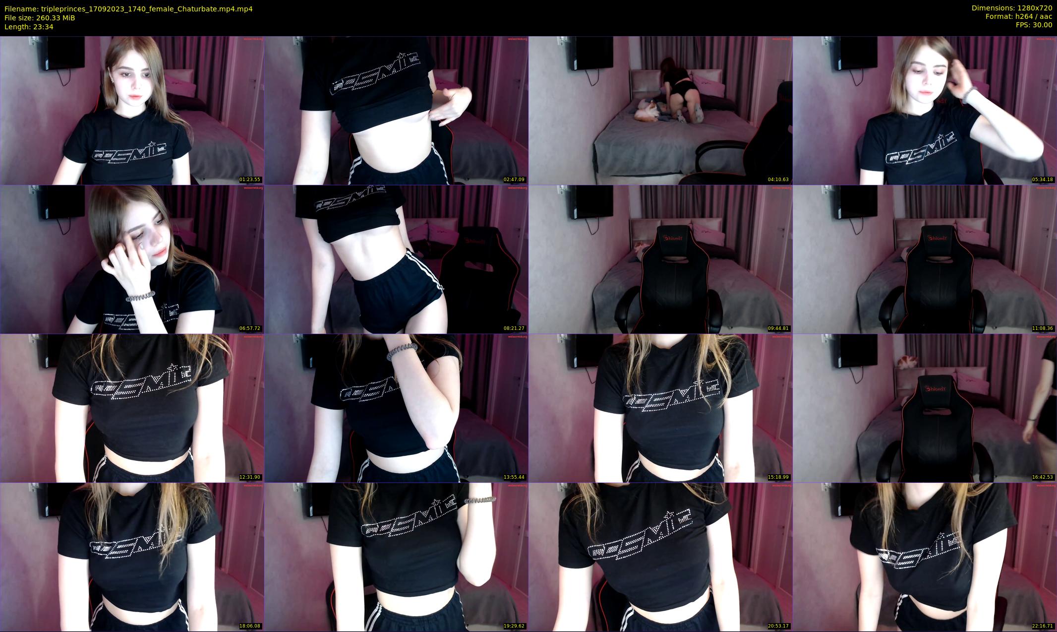 tripleprinces — 24 minute Chaturbate female cam show recording, 720p, Sep 17, 2023