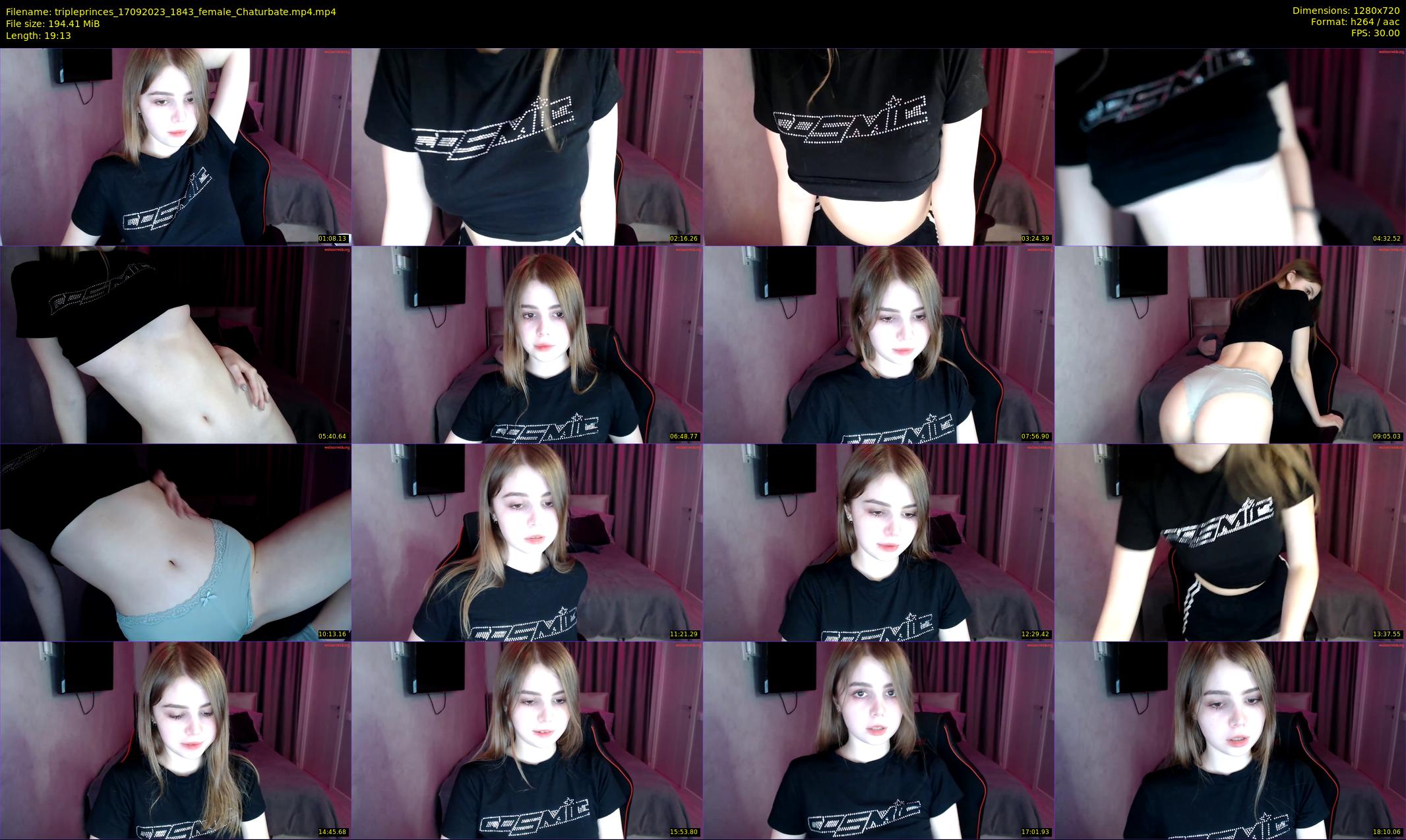 tripleprinces — 20 minute Chaturbate female cam show recording, 720p, Sep 17, 2023