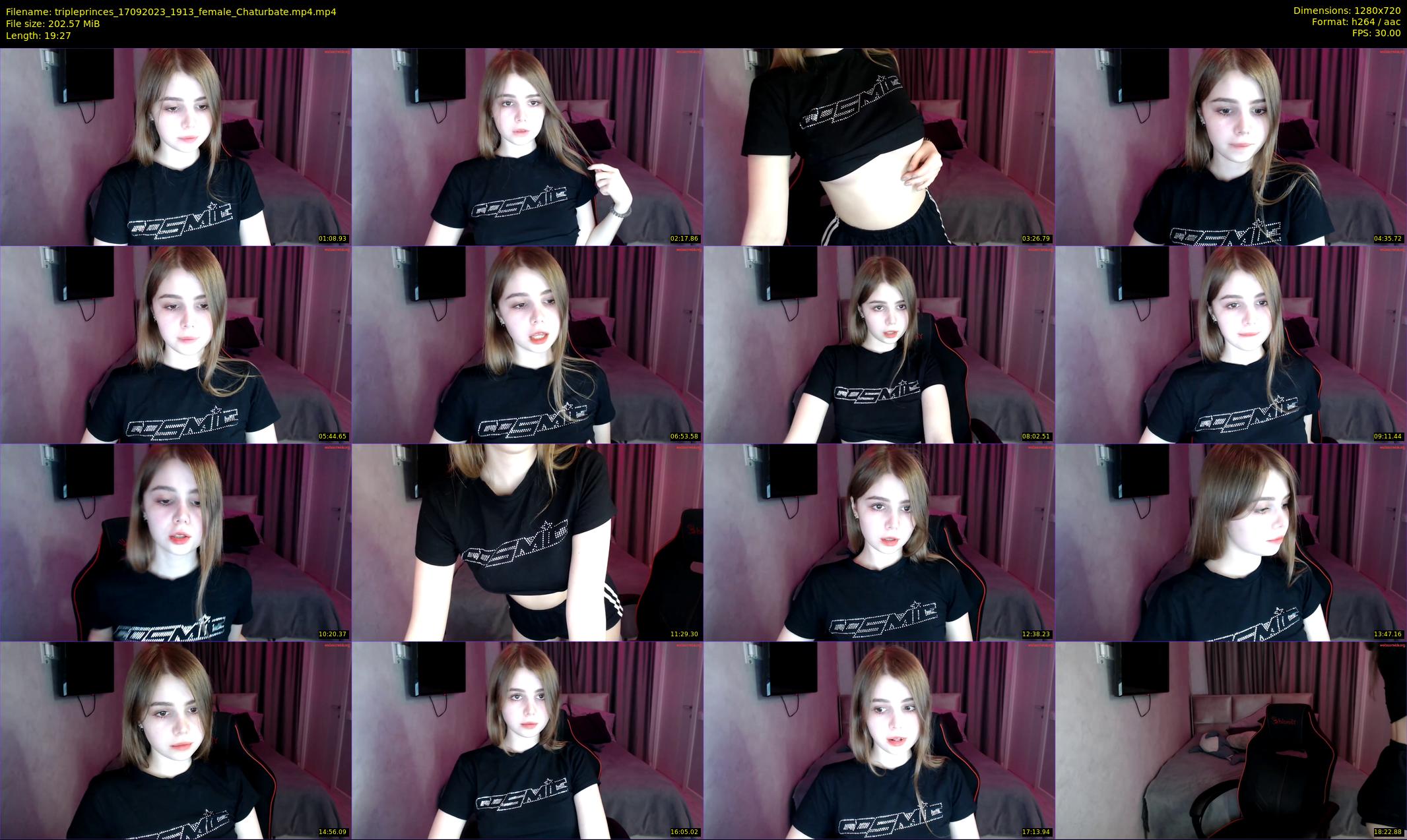 tripleprinces — 20 minute Chaturbate female cam show recording, 720p, Sep 17, 2023