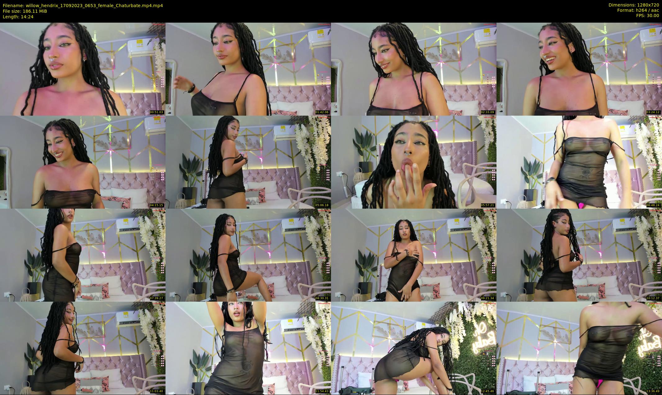 willow_hendrix — 15 minute Chaturbate female cam show recording, 720p, Sep 17, 2023