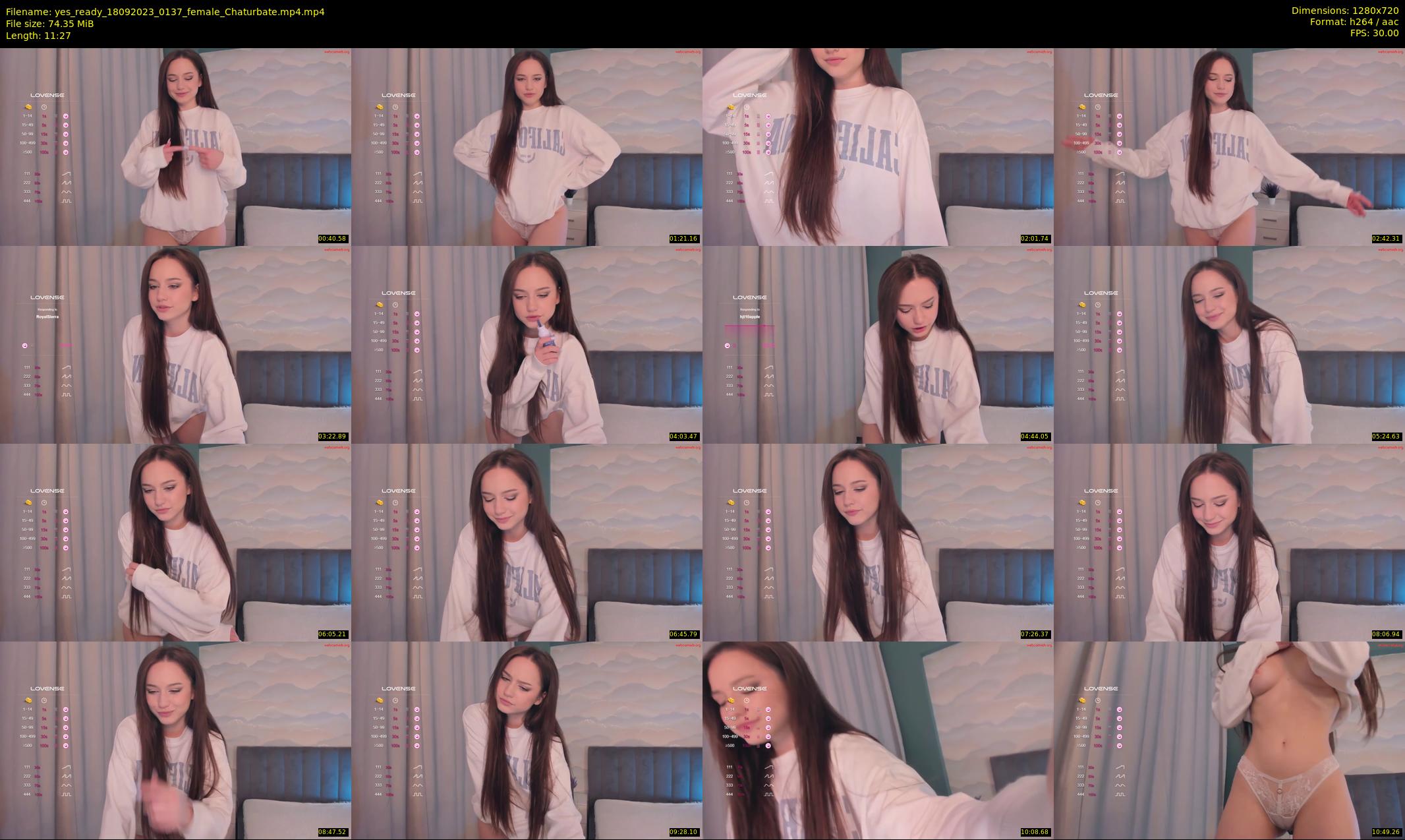 yes_ready — 12 minute Chaturbate female cam show recording, 720p, Sep 18, 2023