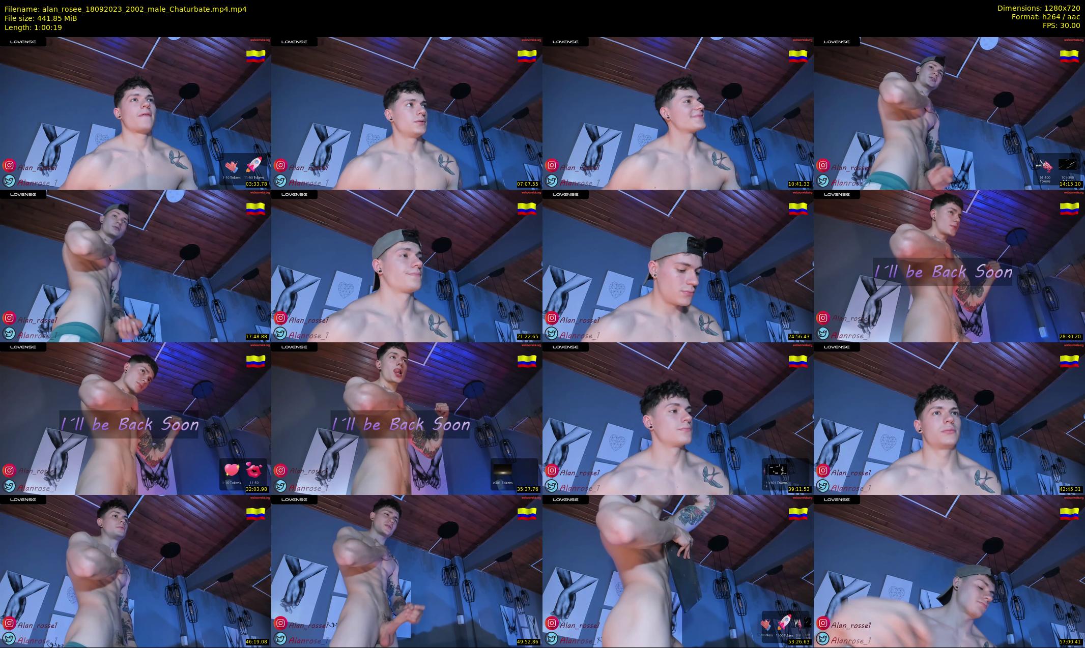 alan_rosee — 61 minute Chaturbate male cam show recording, 720p, Sep 18, 2023