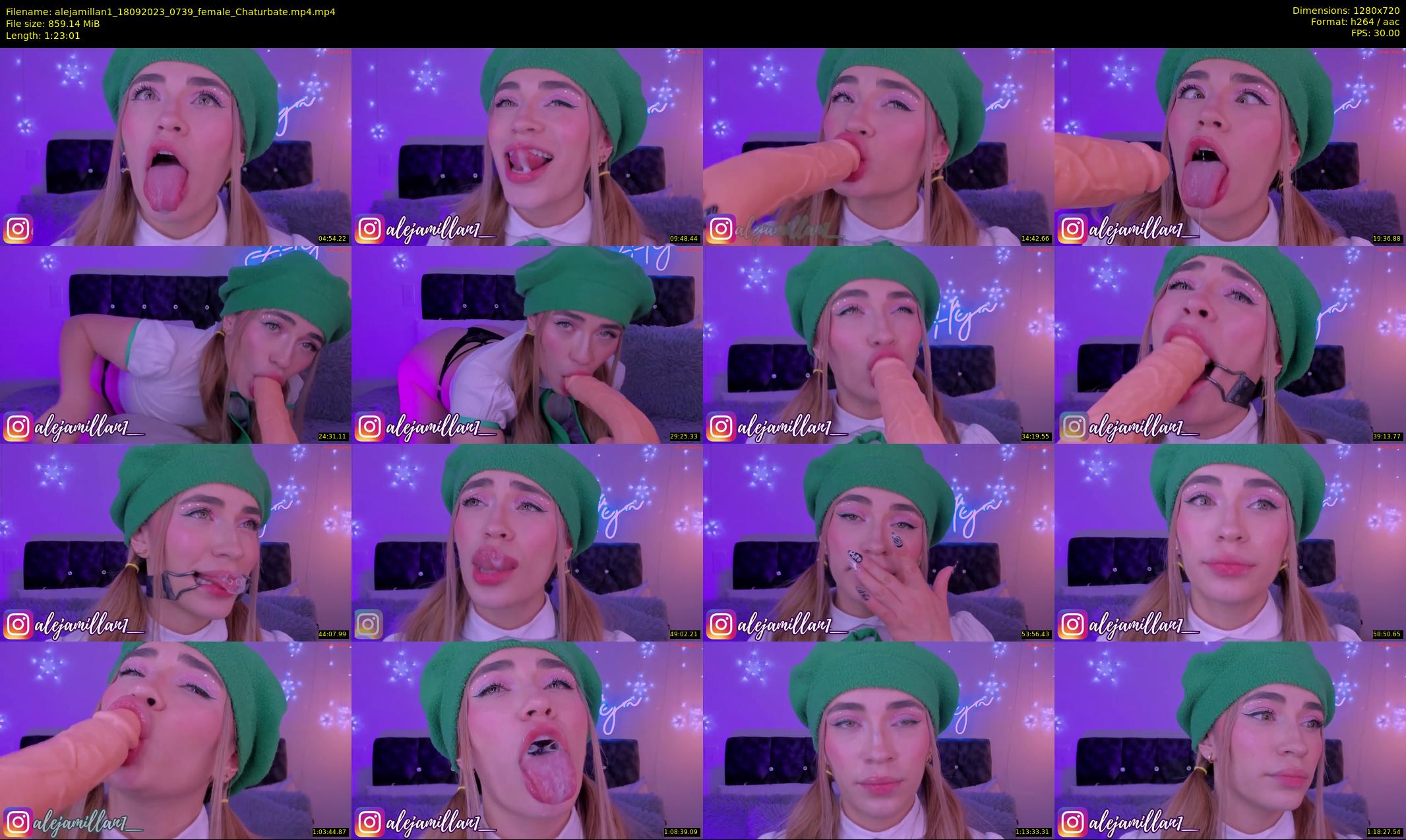 alejamillan1 — 84 minute Chaturbate female cam show recording, 720p, Sep 18, 2023