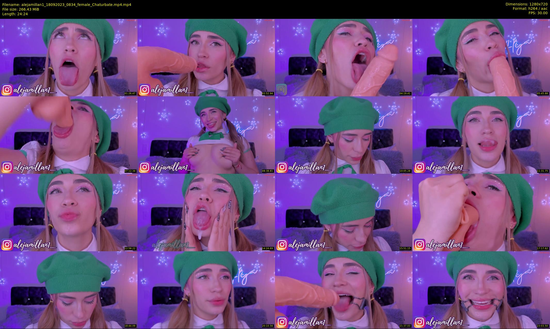 alejamillan1 — 25 minute Chaturbate female cam show recording, 720p, Sep 18, 2023