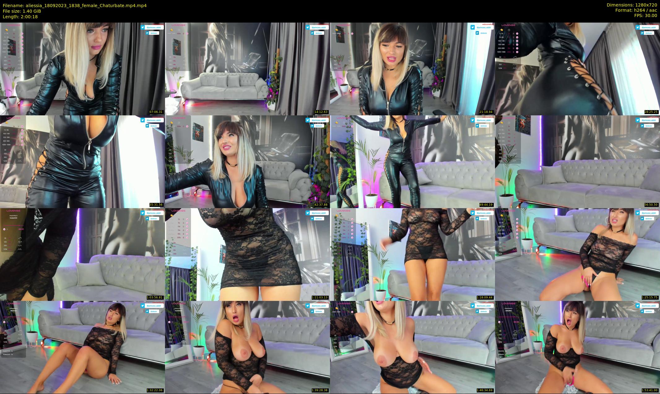 aliessia — 121 minute Chaturbate female cam show recording, 720p, Sep 18, 2023