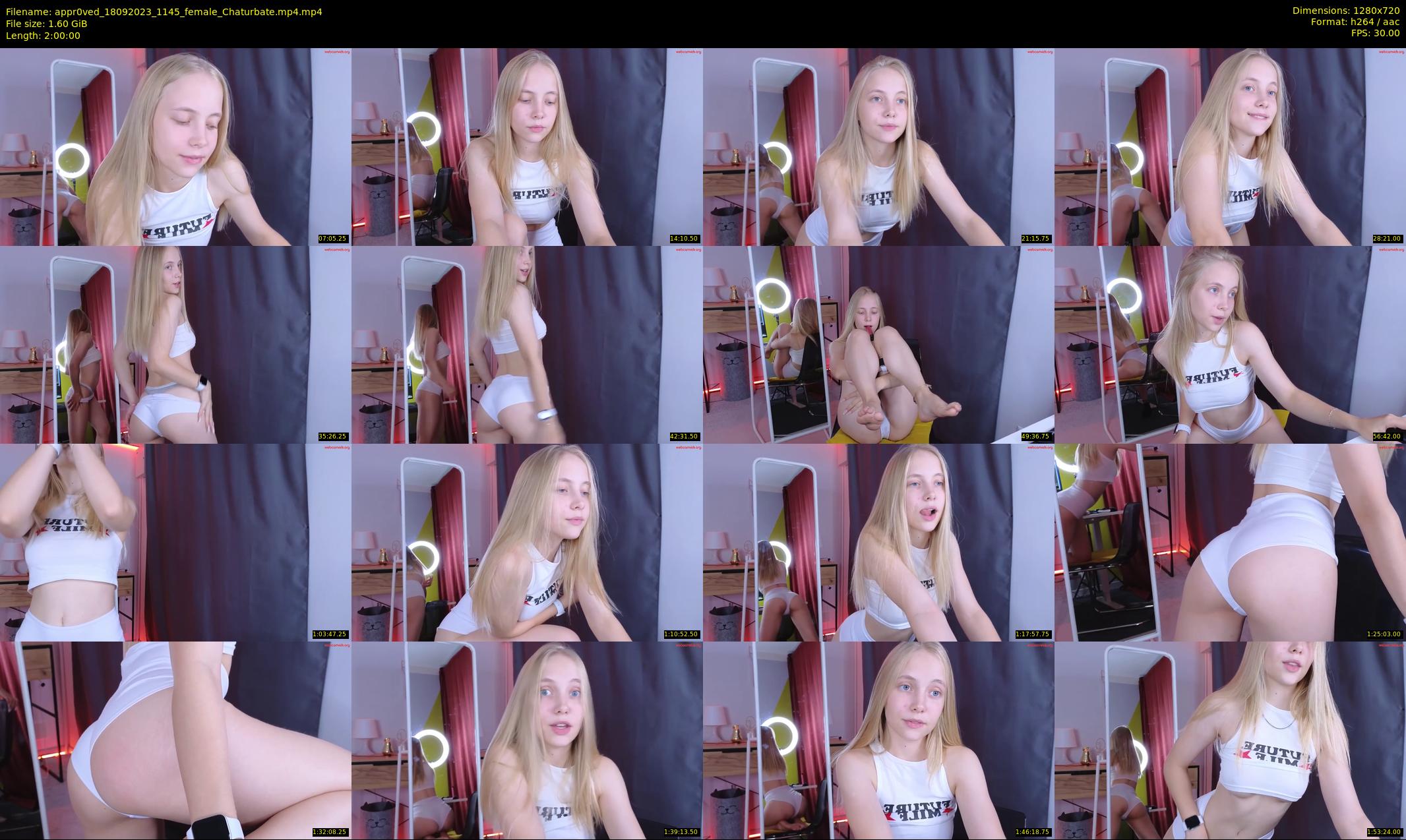 appr0ved — 120 minute Chaturbate female cam show recording, 720p, Sep 18, 2023