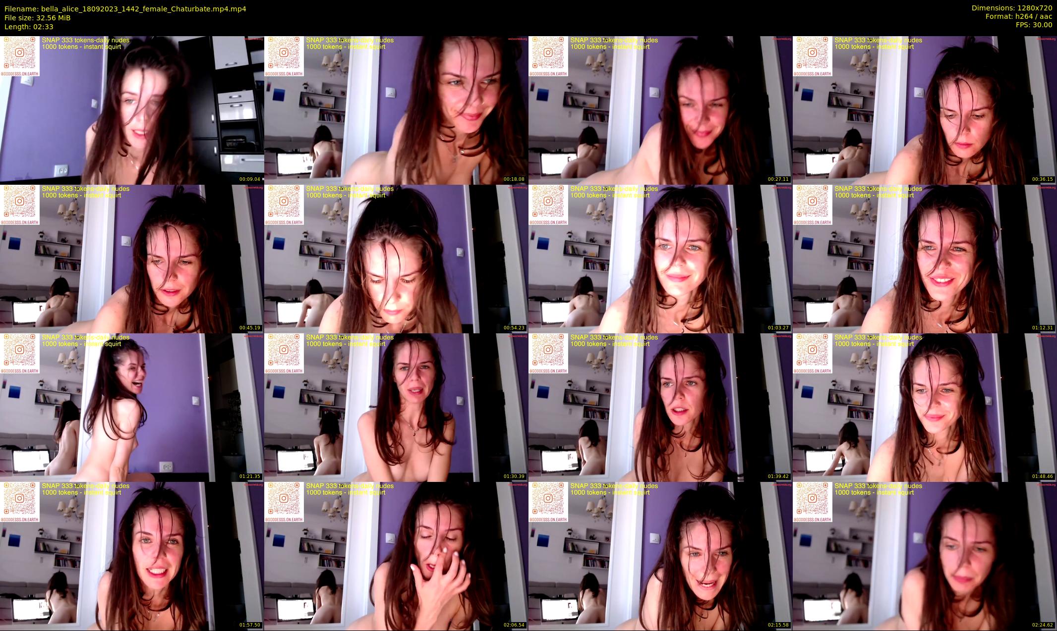bella_alice — 3 minute Chaturbate female cam show recording, 720p, Sep 18, 2023