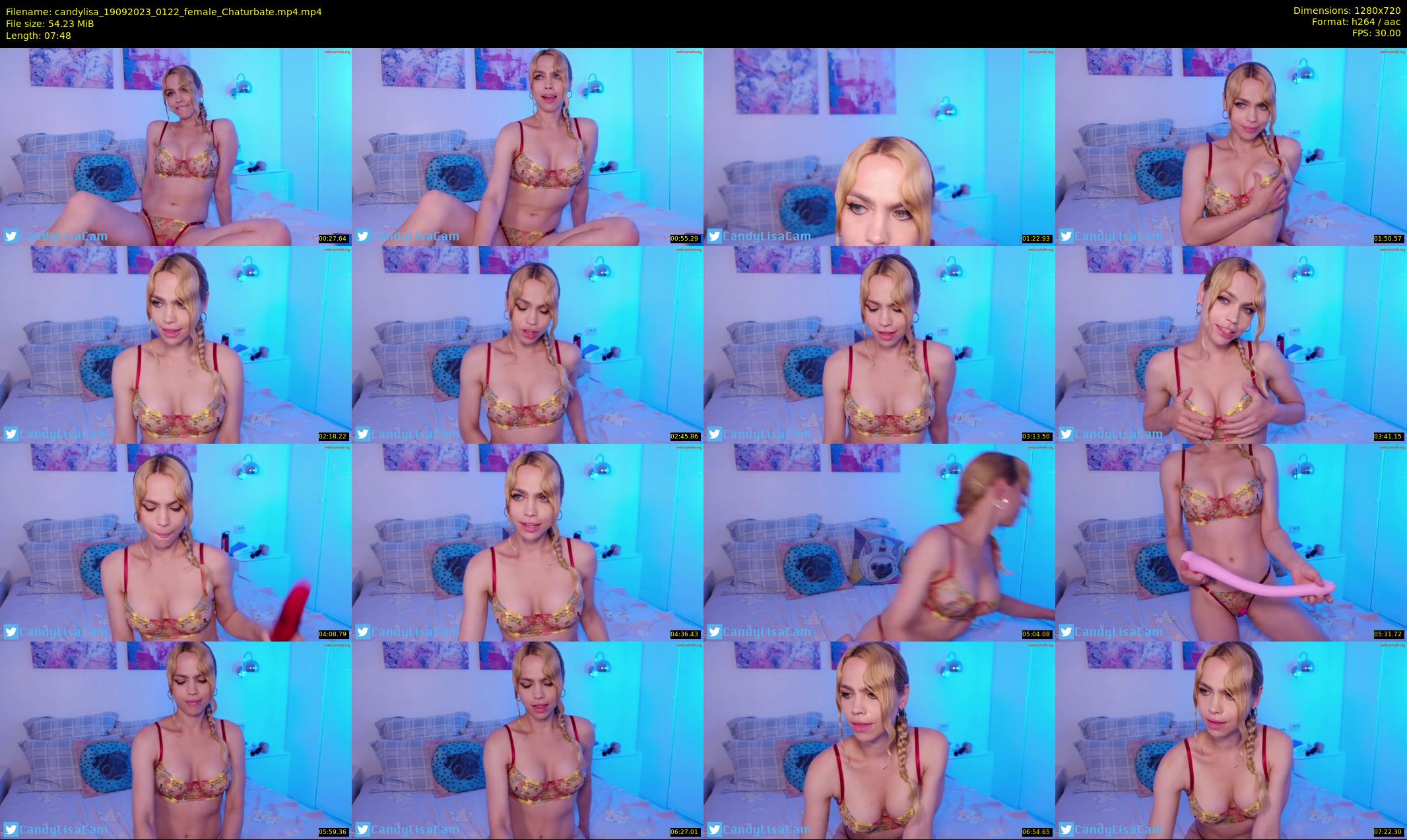 candylisa — 8 minute Chaturbate female cam show recording, 720p, Sep 19, 2023