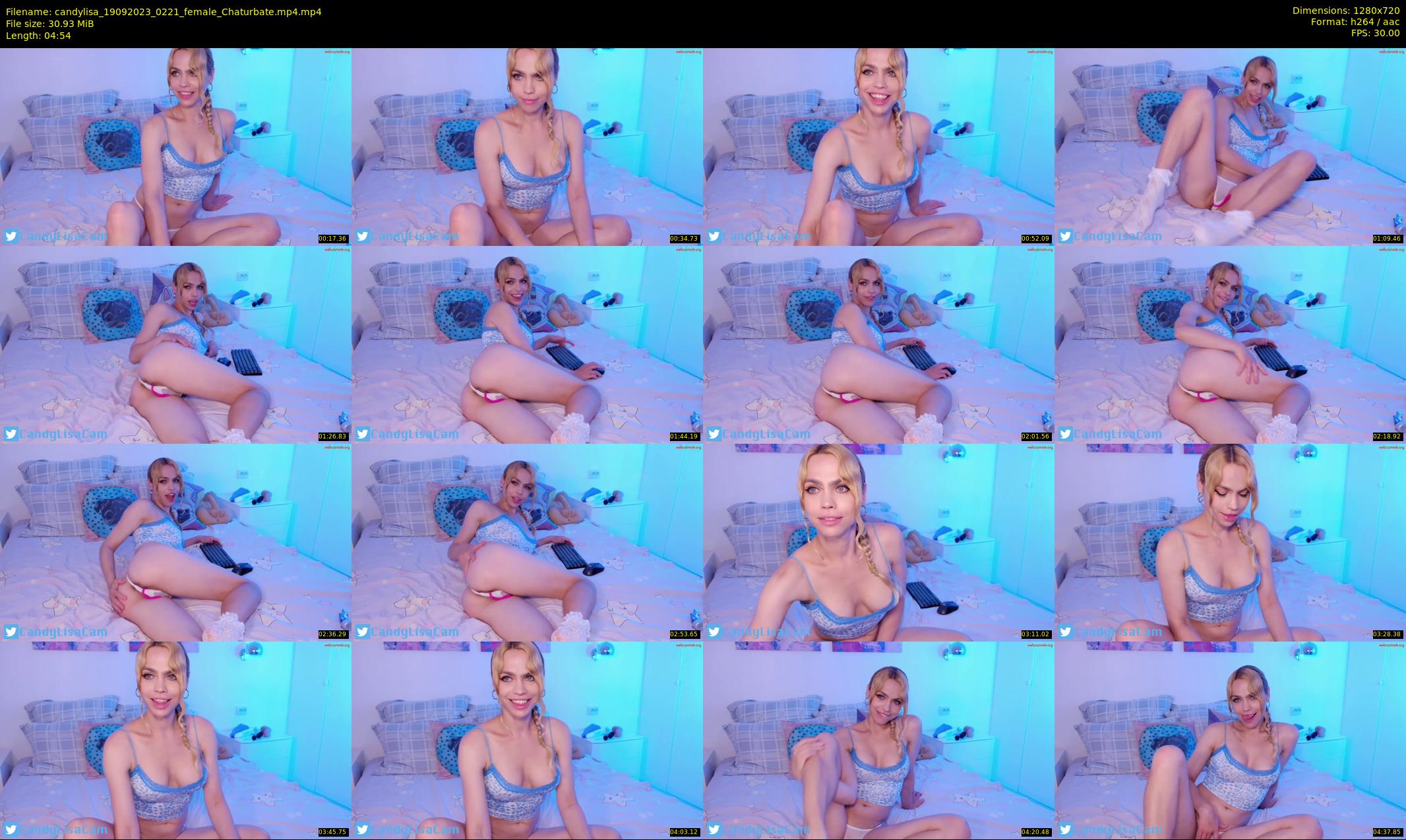 candylisa — 5 minute Chaturbate female cam show recording, 720p, Sep 19, 2023