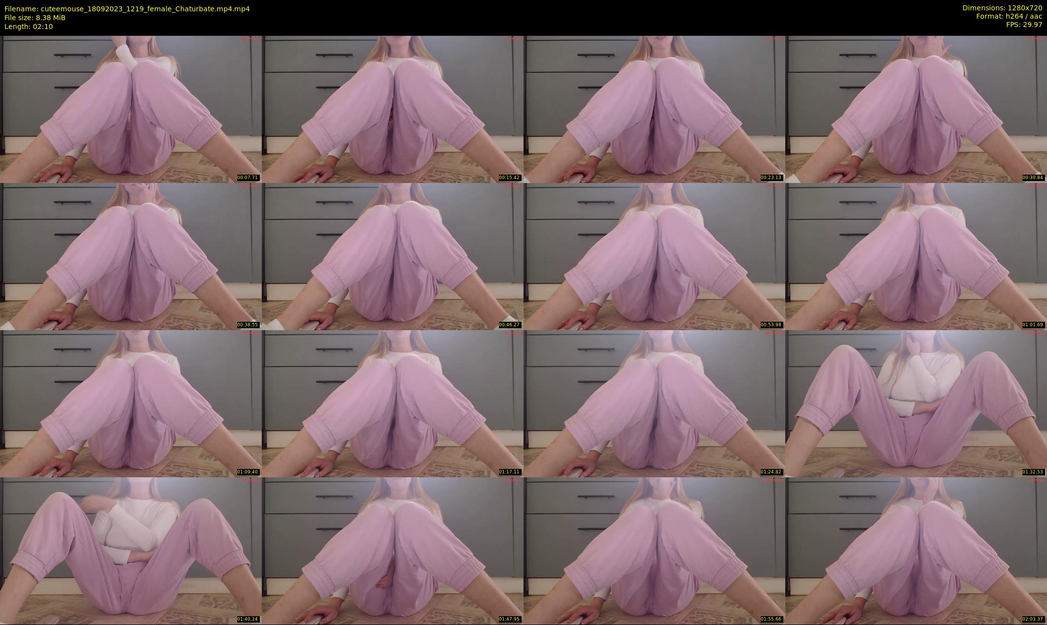 cuteemouse — 3 minute Chaturbate female cam show recording, 720p, Sep 18, 2023