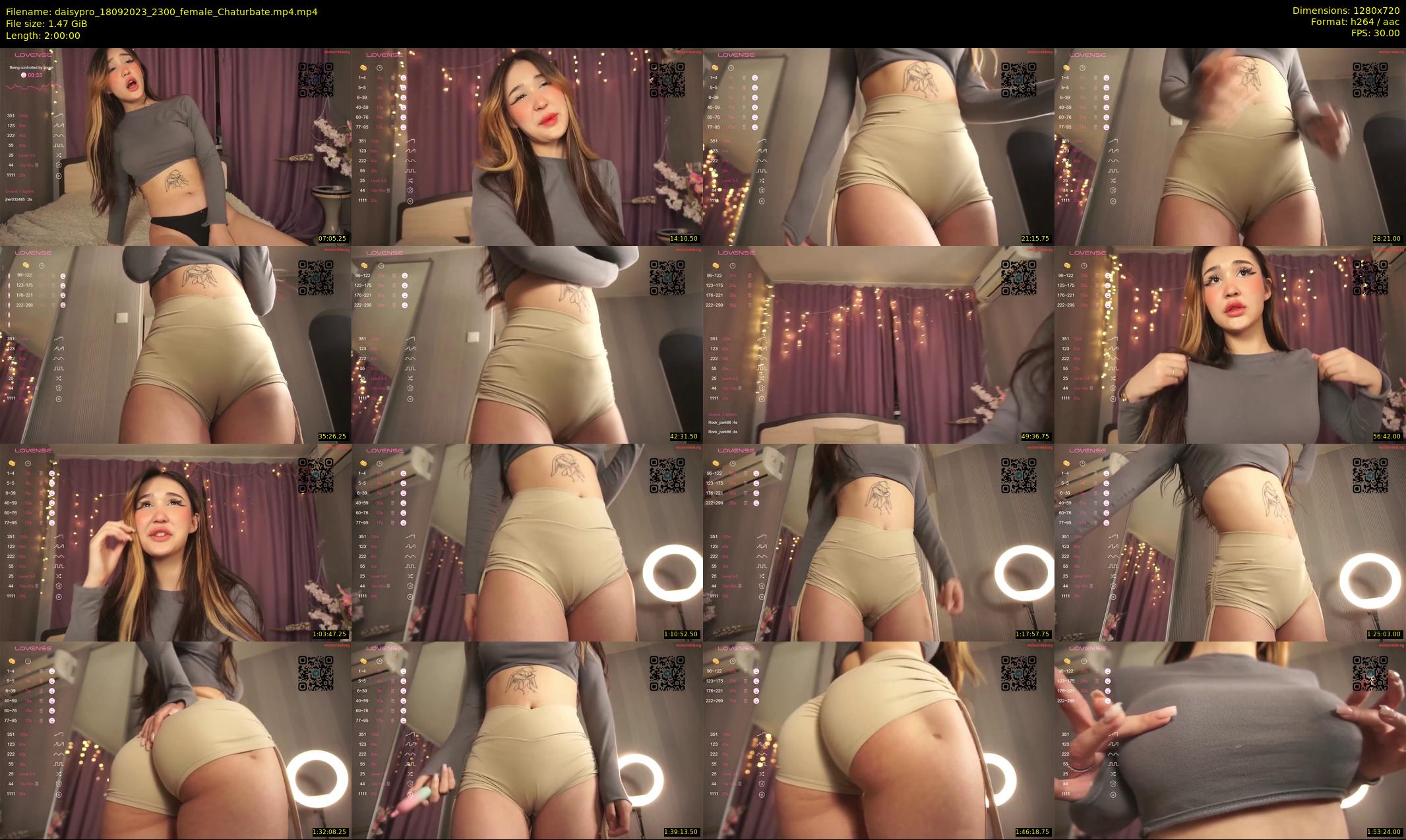 daisypro — 120 minute Chaturbate couple cam show recording, 720p, Sep 18, 2023