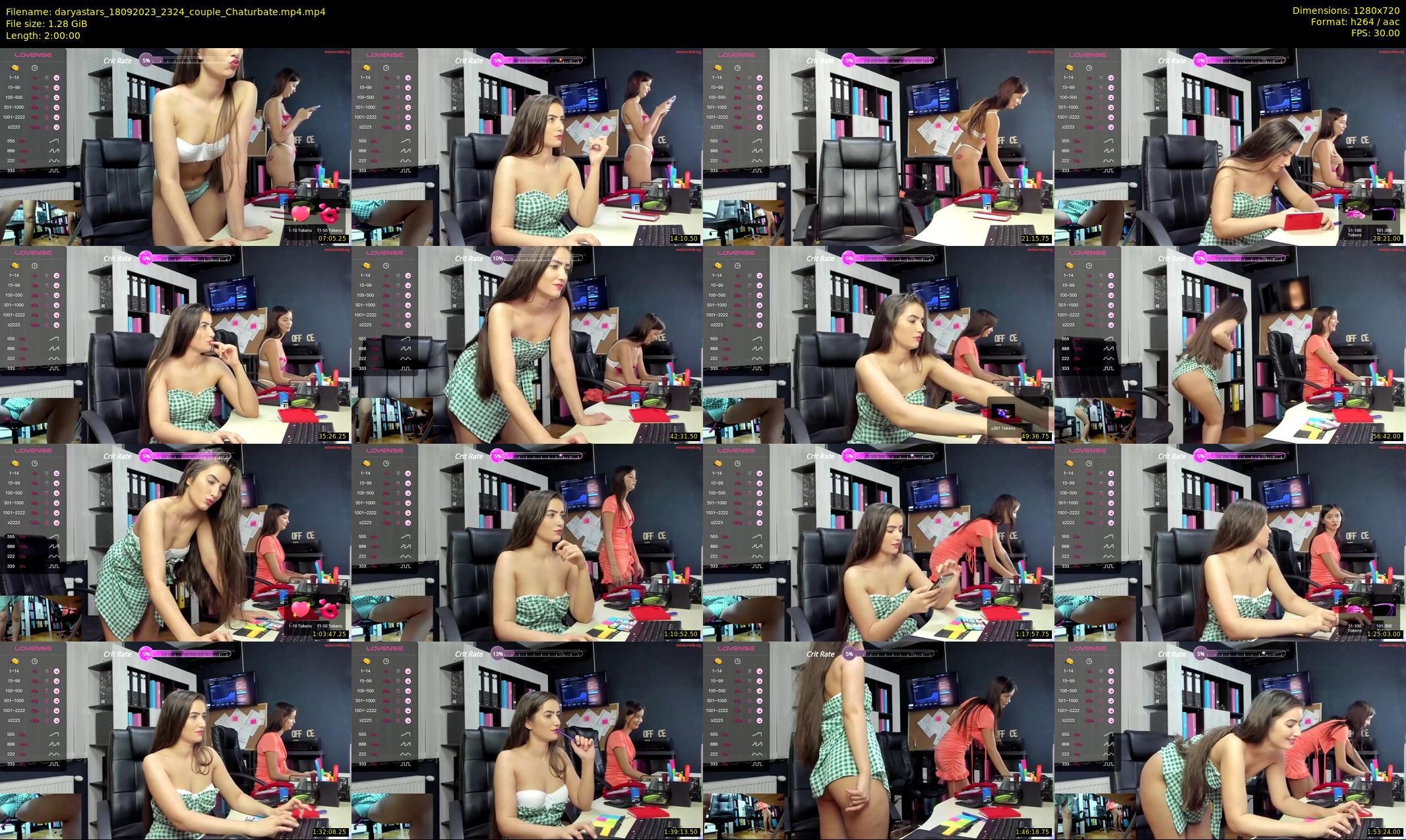 daryastars — 120 minute Chaturbate couple cam show recording, 720p, Sep 18, 2023