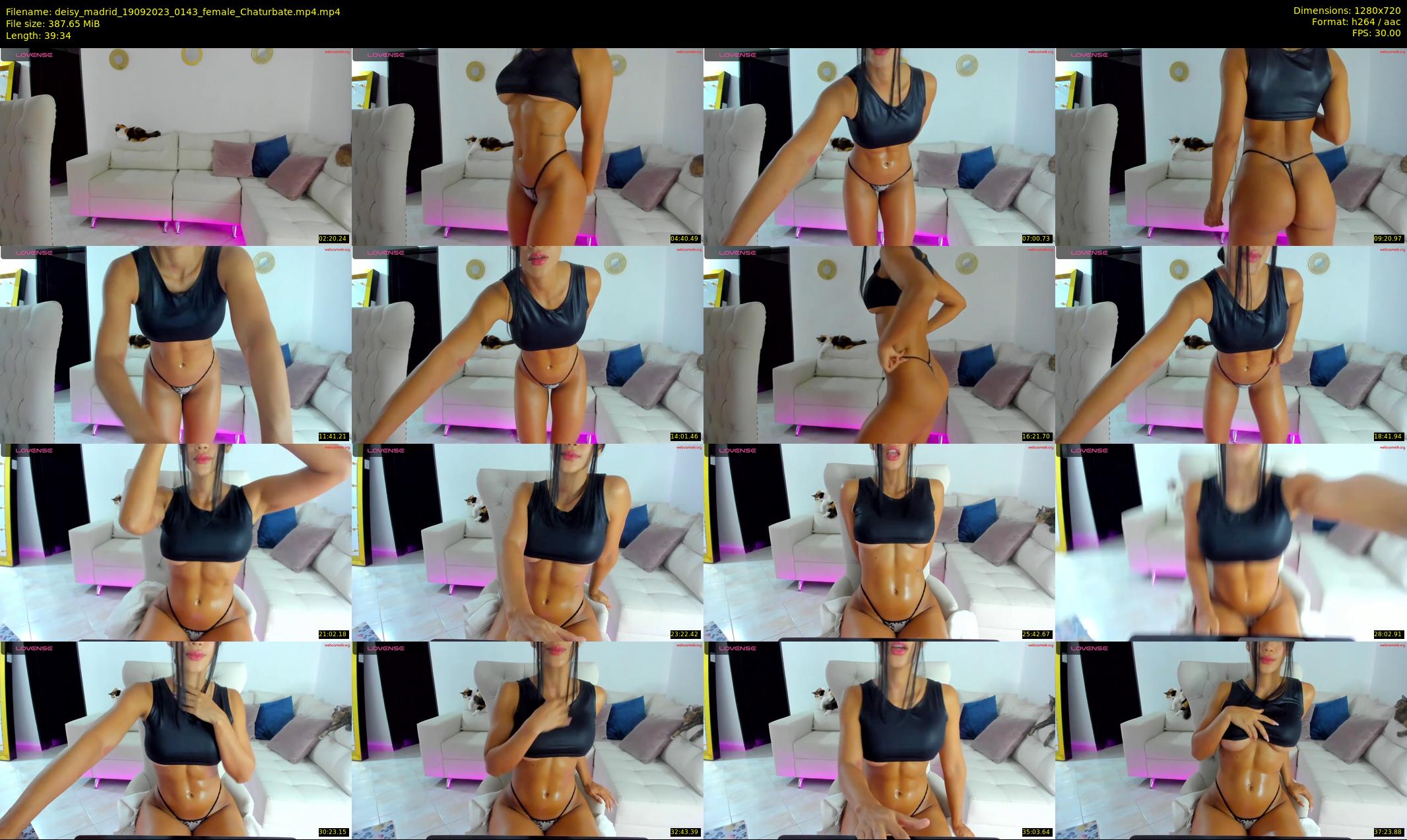 deisy_madrid — 40 minute Chaturbate female cam show recording, 720p, Sep 19, 2023