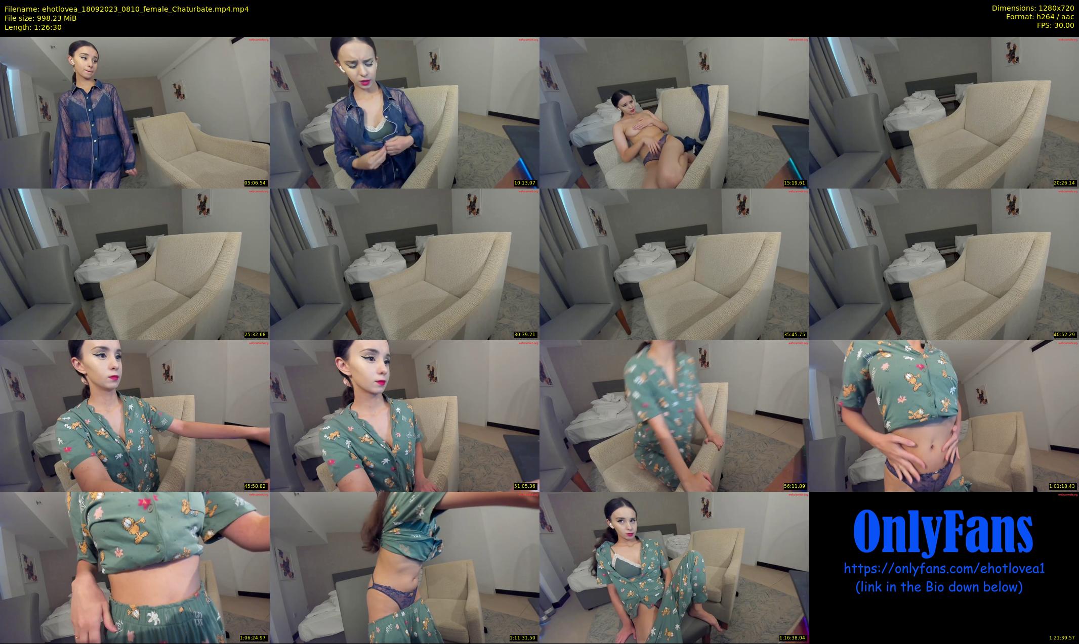 ehotlovea — 87 minute Chaturbate female cam show recording, 720p, Sep 18, 2023