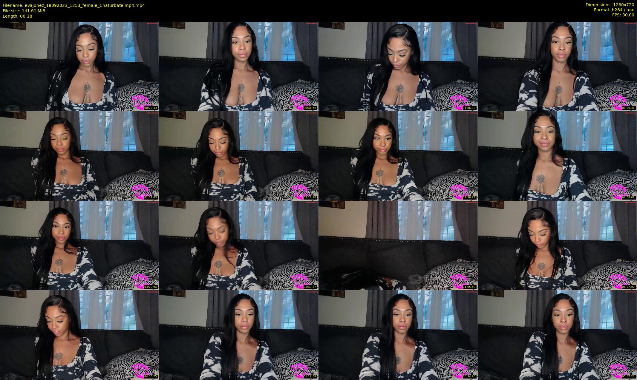 evajonez — 7 minute Chaturbate female cam show recording, 720p, Sep 18, 2023