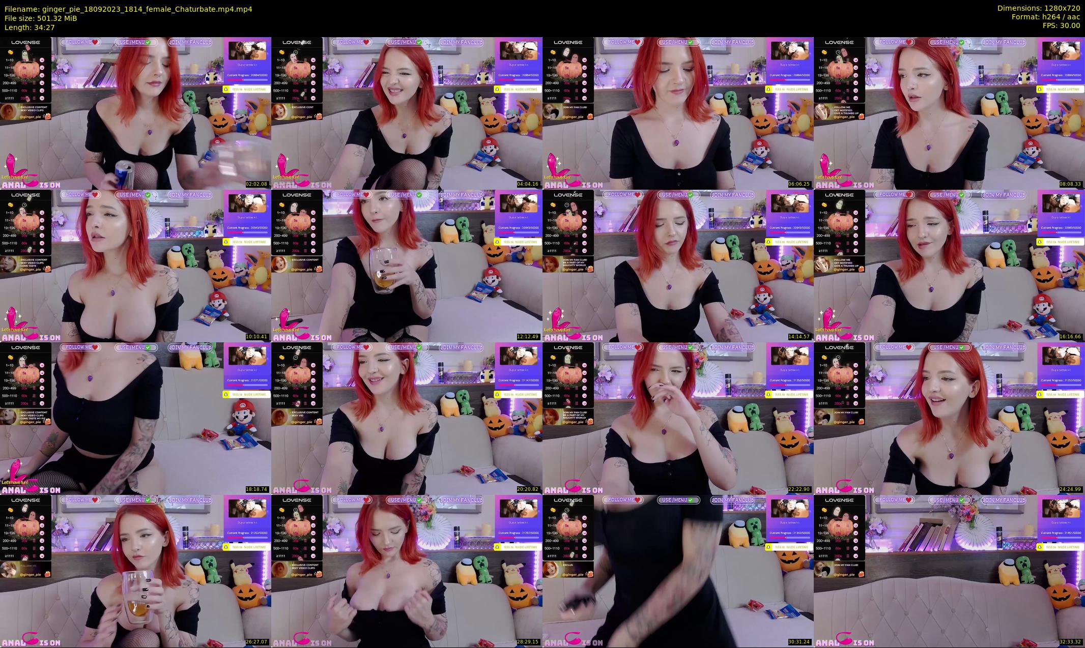 ginger_pie — 35 minute Chaturbate female cam show recording, 720p, Sep 18, 2023