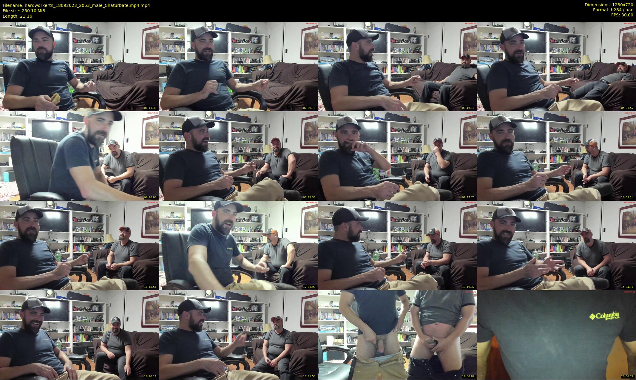 hardworkertn — 22 minute Chaturbate male cam show recording, 720p, Sep 18, 2023