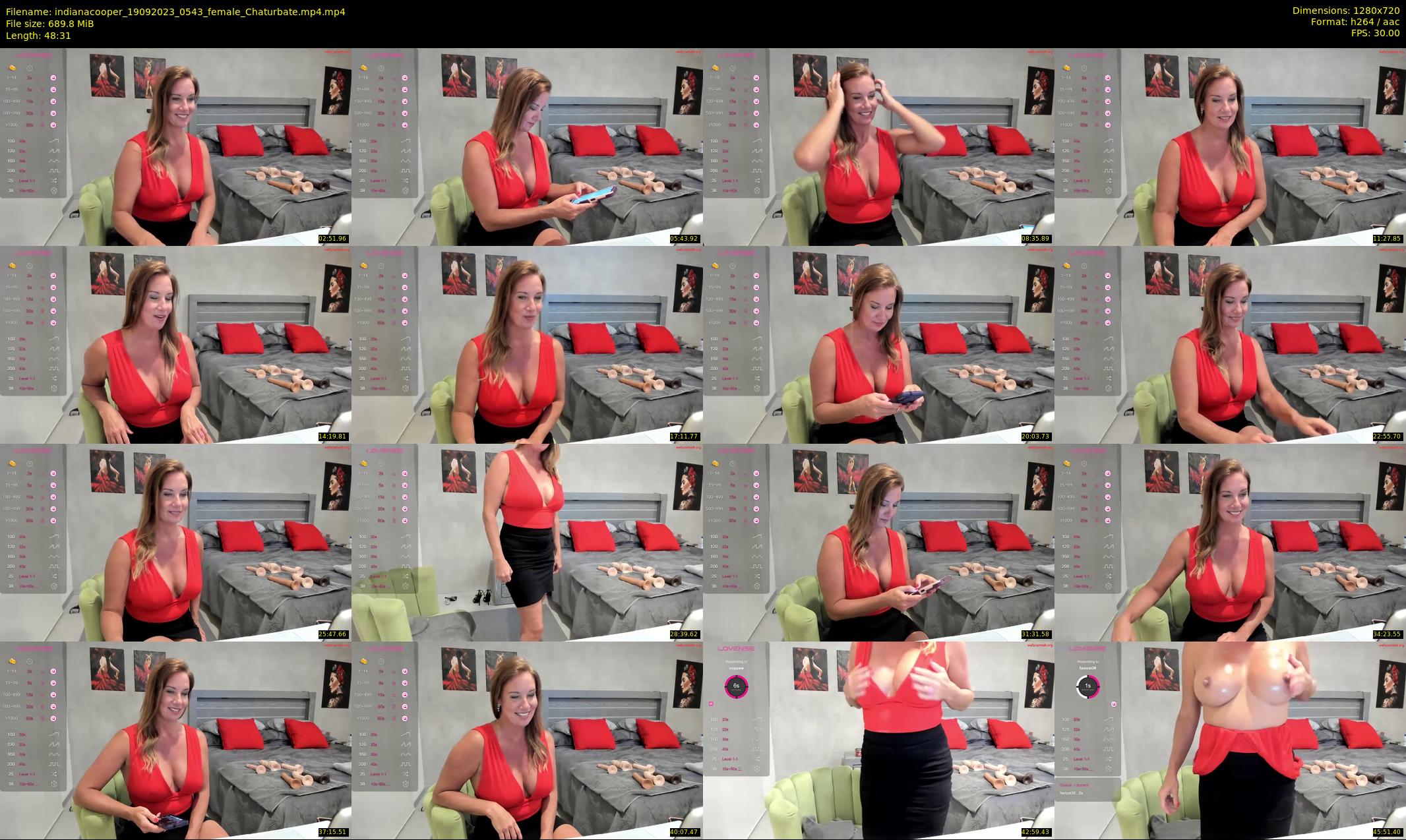 indianacooper — 49 minute Chaturbate female cam show recording, 720p, Sep 19, 2023
