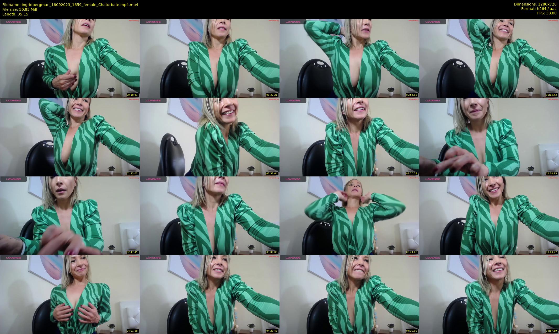 ingridbergman — 6 minute Chaturbate female cam show recording, 720p, Sep 18, 2023