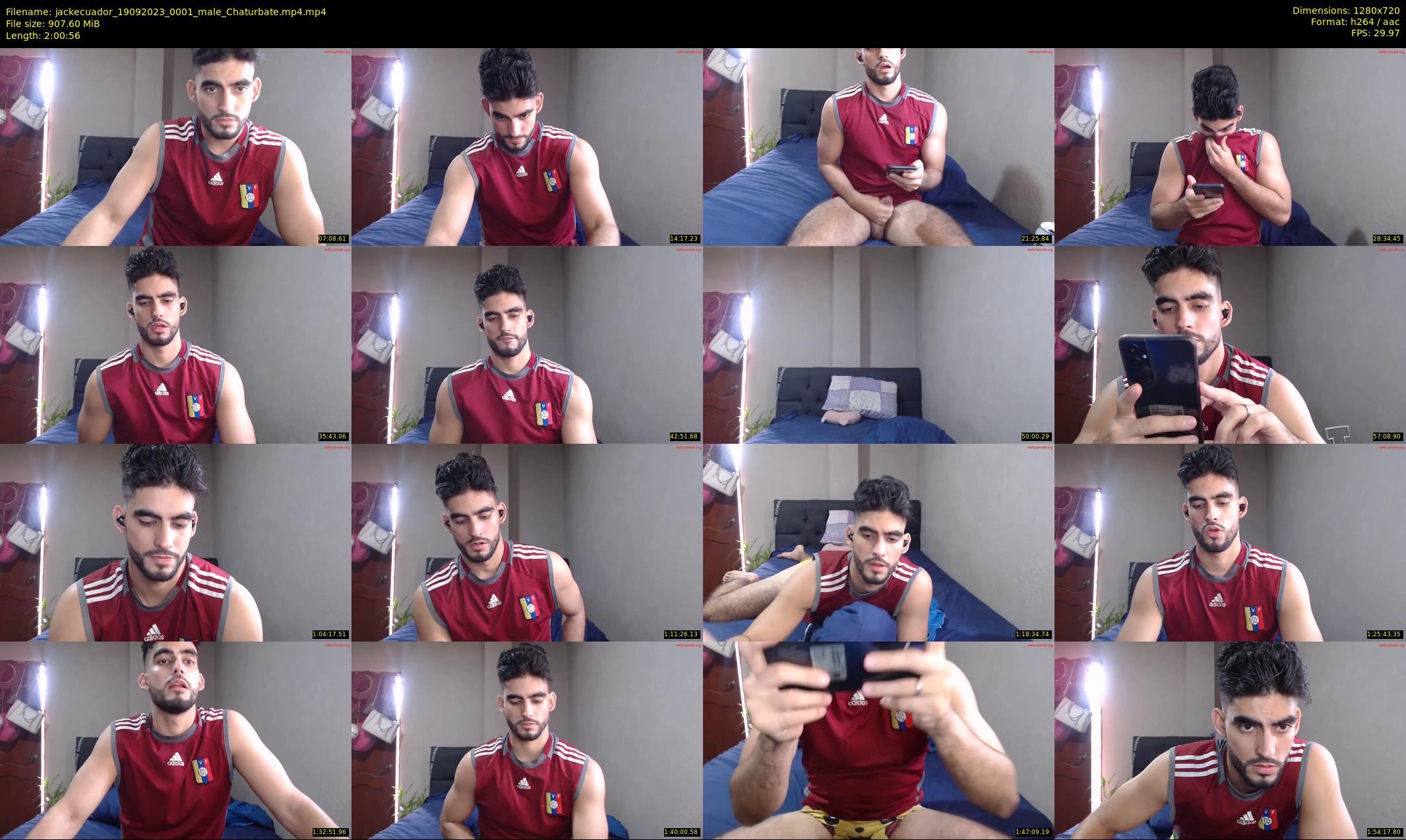 jackecuador — 121 minute Chaturbate male cam show recording, 720p, Sep 19, 2023