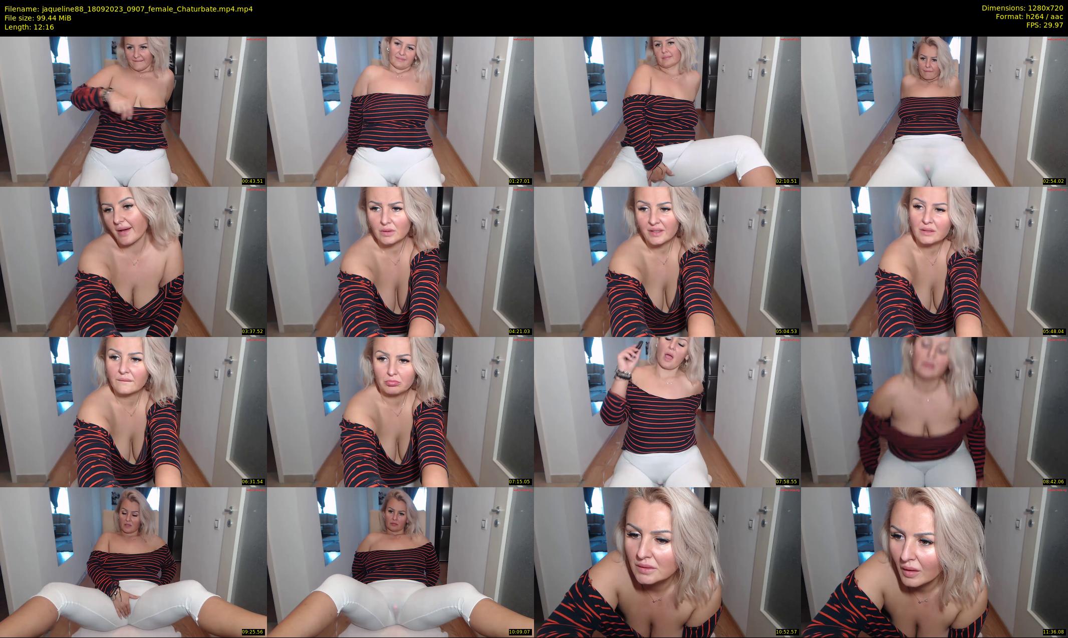 jaqueline88 — 13 minute Chaturbate female cam show recording, 720p, Sep 18, 2023