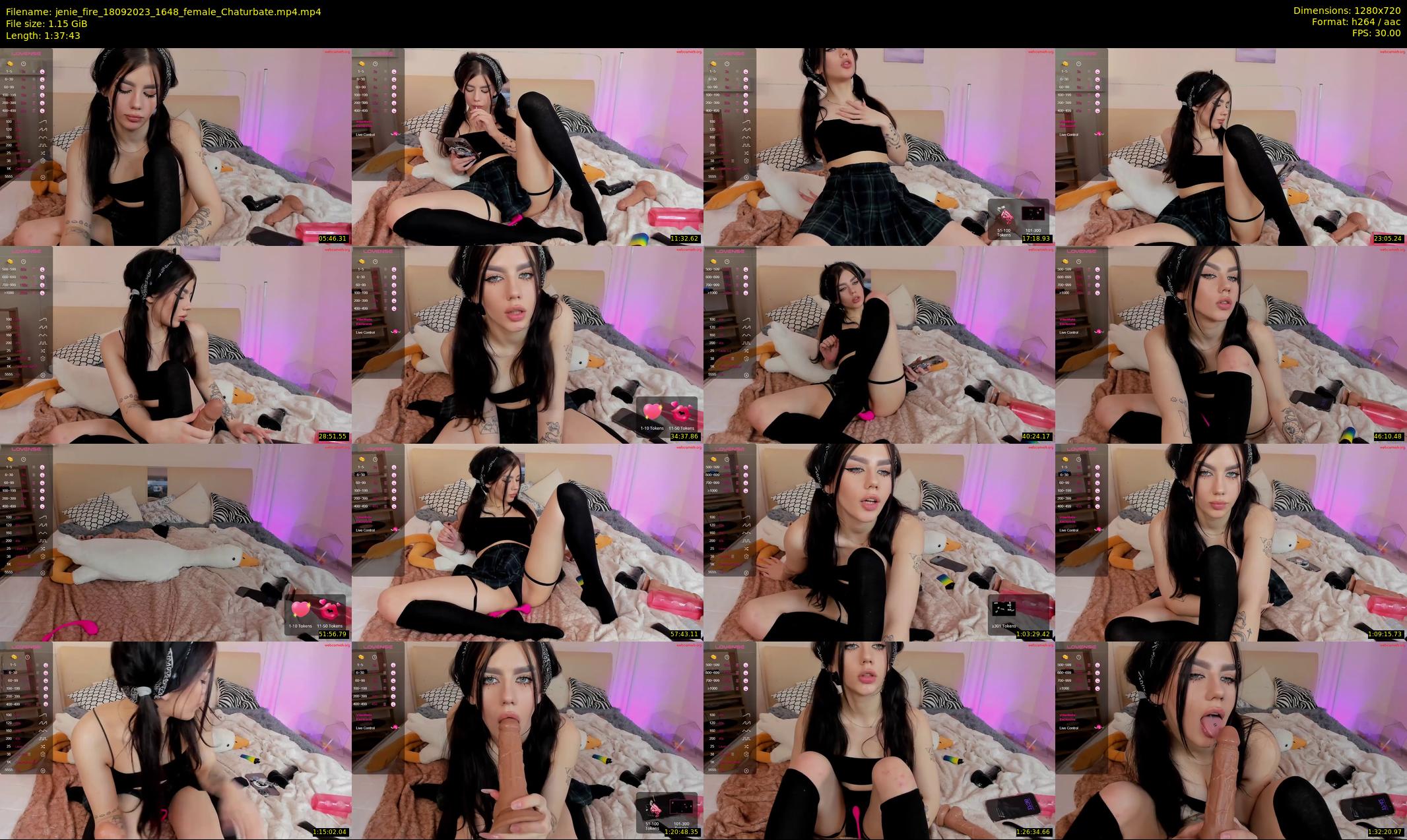 jenie_fire — 98 minute Chaturbate female cam show recording, 720p, Sep 18, 2023