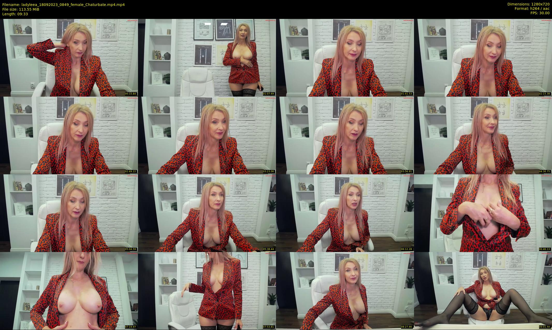 ladyleea — 10 minute Chaturbate female cam show recording, 720p, Sep 18, 2023