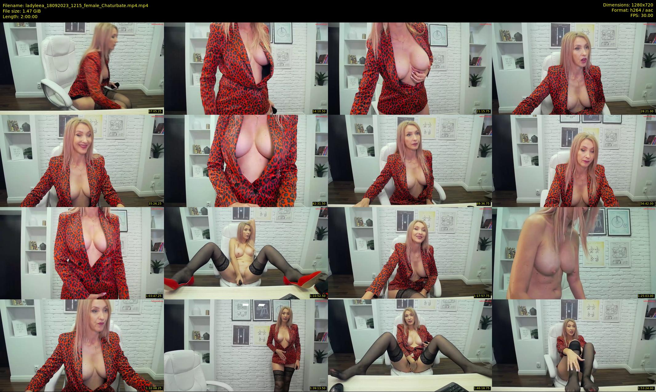 ladyleea — 120 minute Chaturbate female cam show recording, 720p, Sep 18, 2023