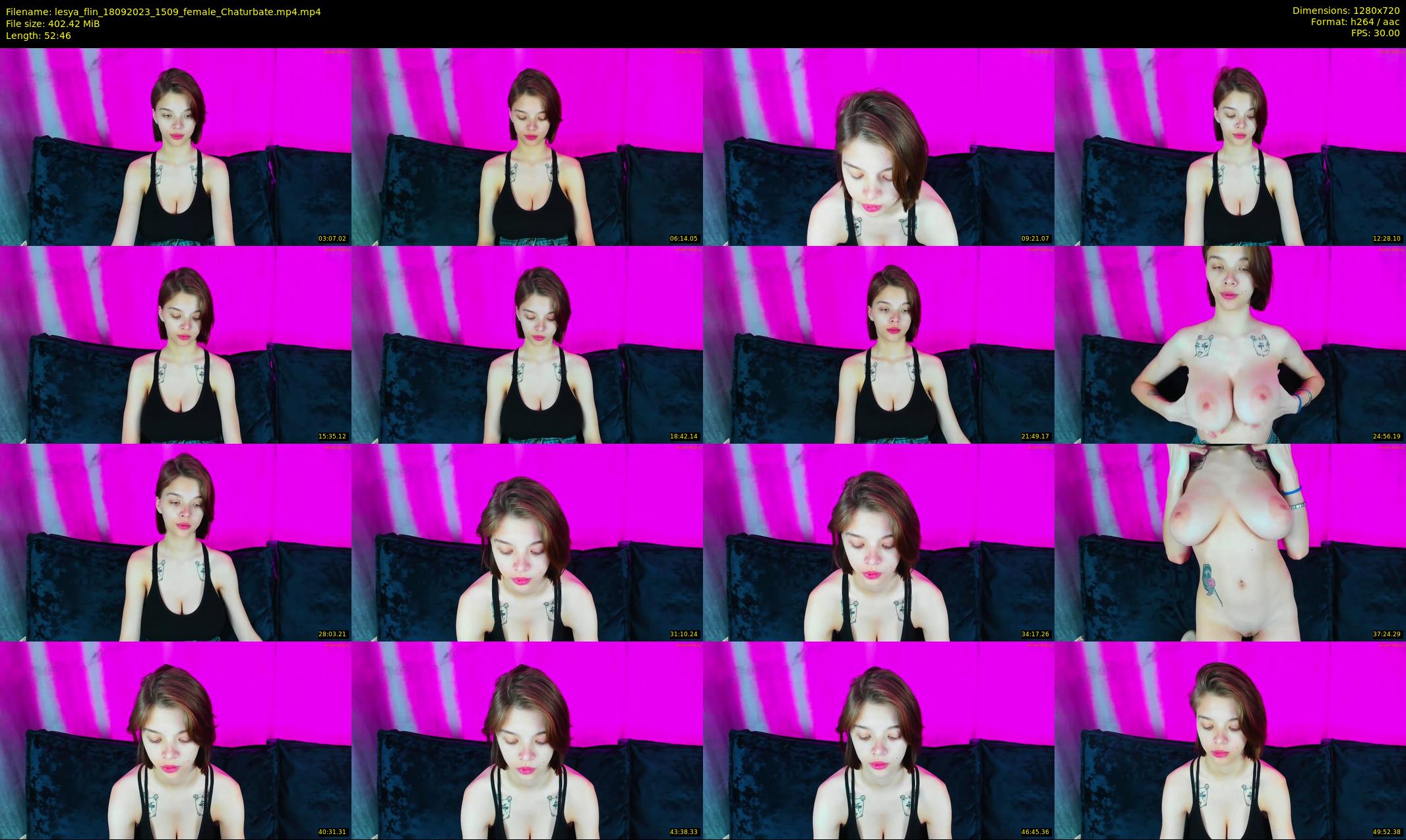 lesya_flin — 53 minute Chaturbate female cam show recording, 720p, Sep 18, 2023