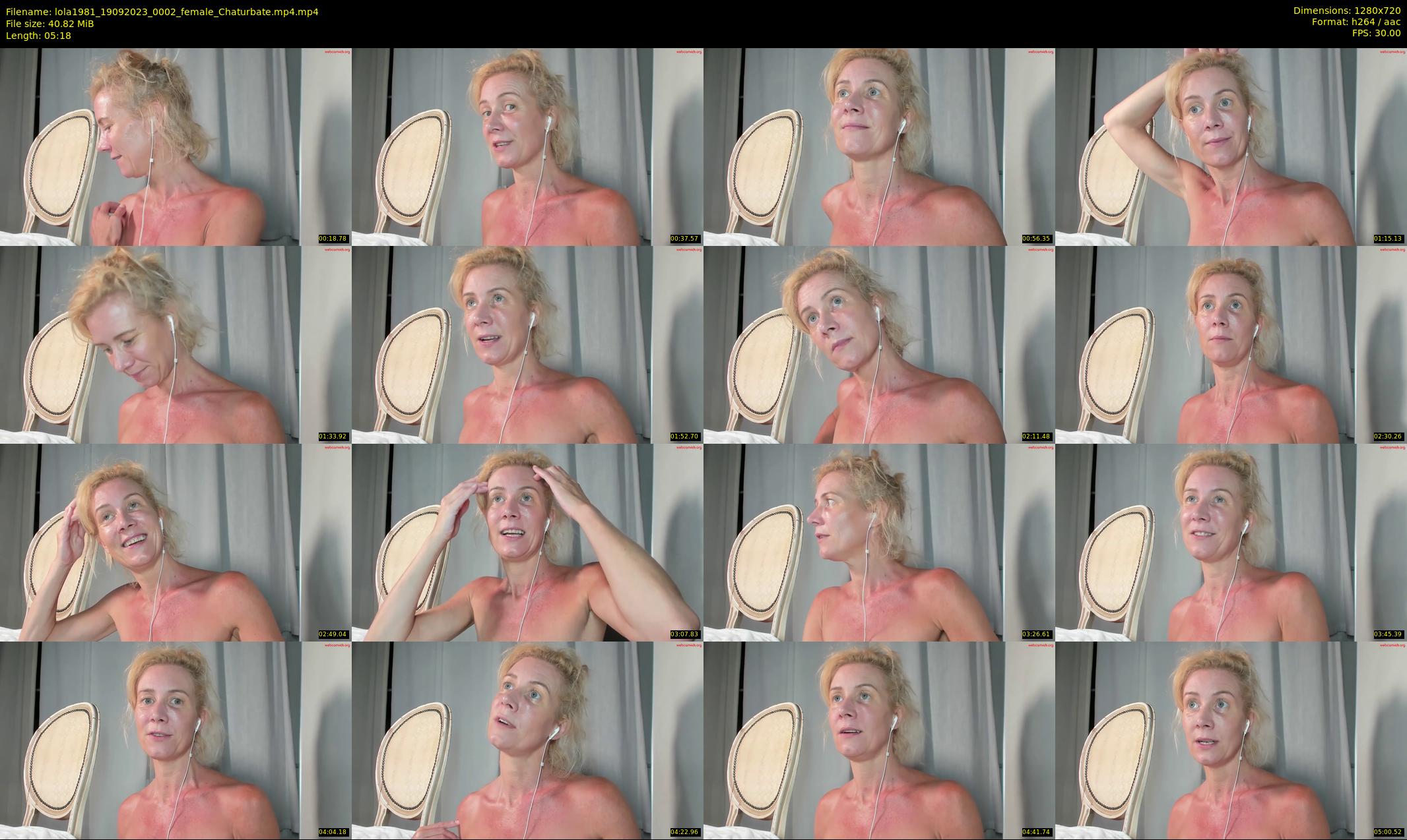 lola1981 — 6 minute Chaturbate female cam show recording, 720p, Sep 19, 2023