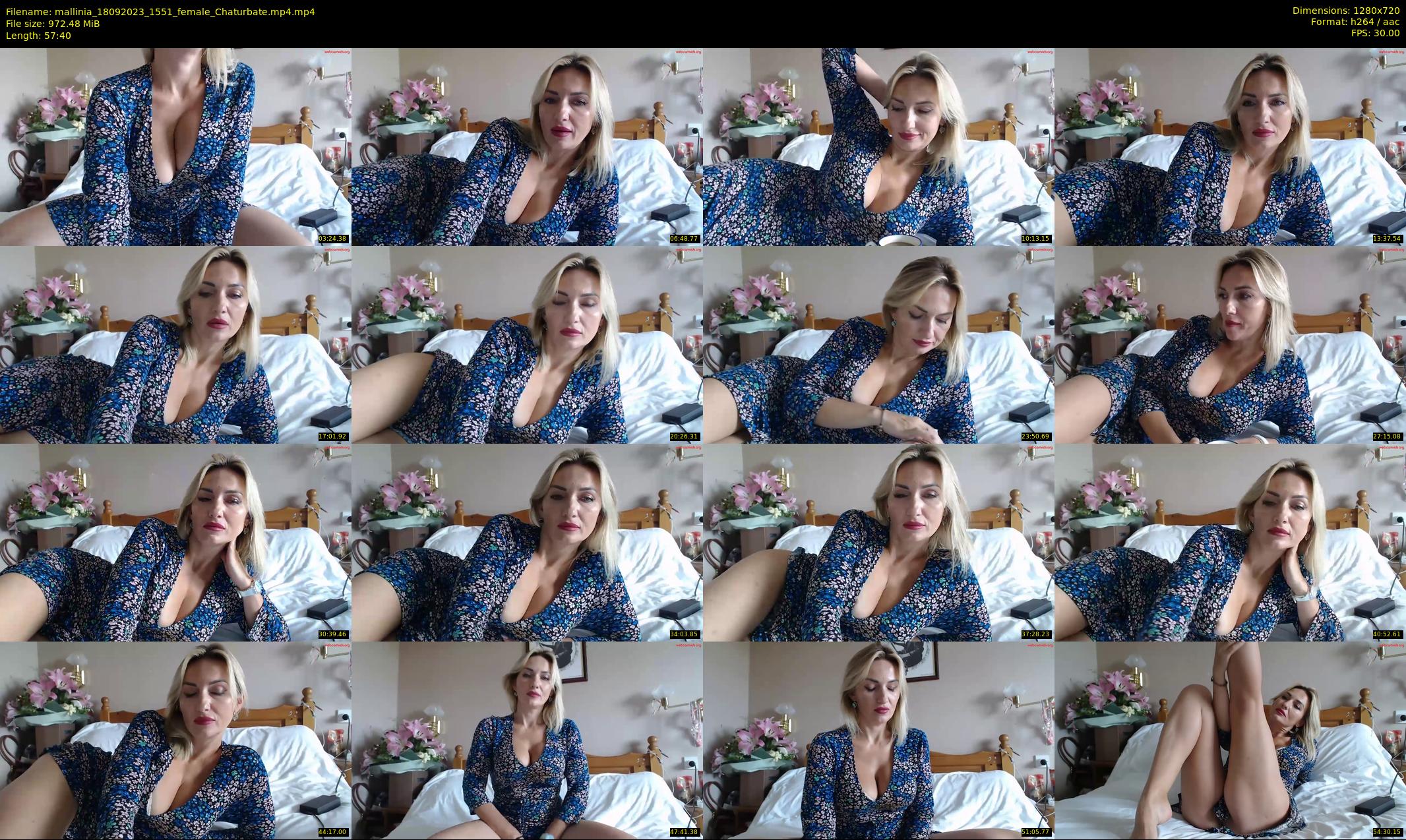 mallinia — 58 minute Chaturbate female cam show recording, 720p, Sep 18, 2023