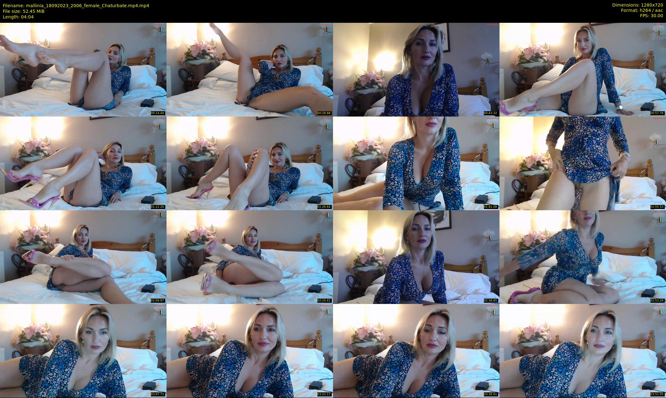 mallinia — 5 minute Chaturbate female cam show recording, 720p, Sep 18, 2023
