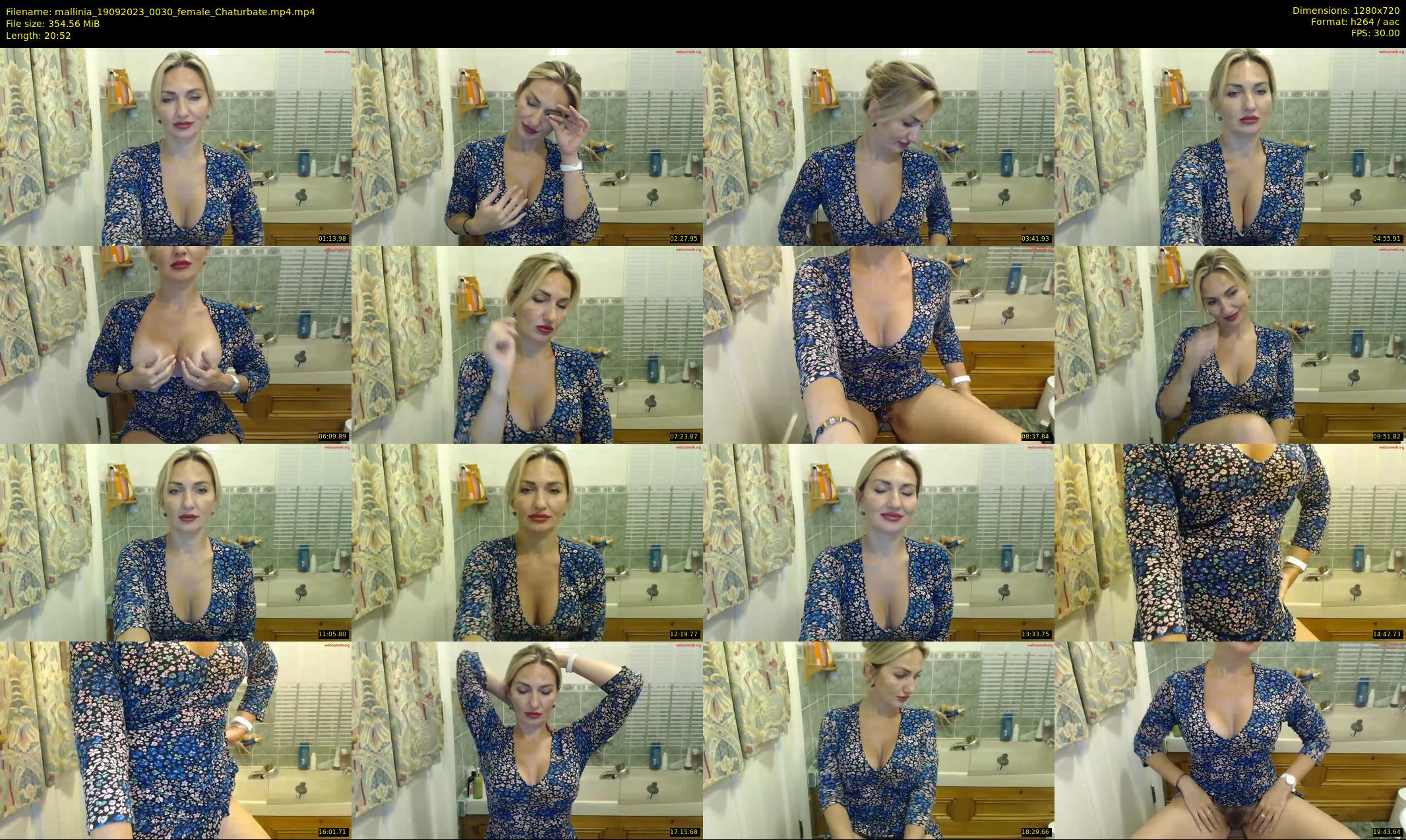 mallinia — 21 minute Chaturbate female cam show recording, 720p, Sep 19, 2023