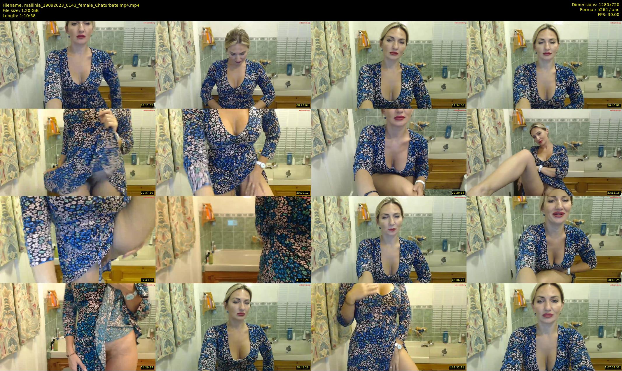 mallinia — 71 minute Chaturbate female cam show recording, 720p, Sep 19, 2023