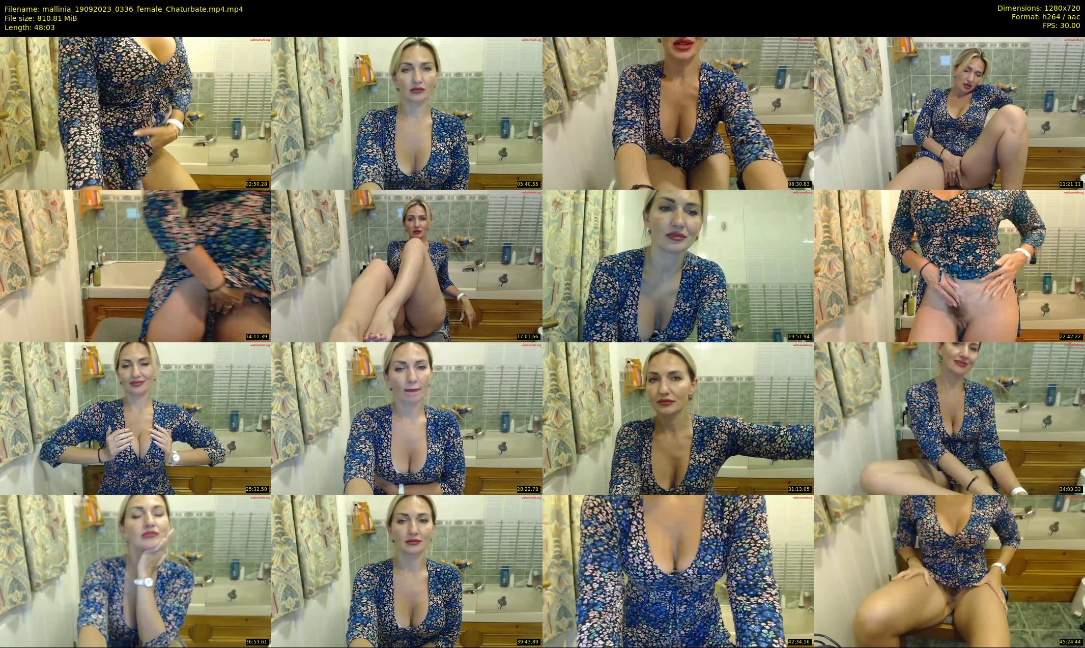 mallinia — 49 minute Chaturbate female cam show recording, 720p, Sep 19, 2023