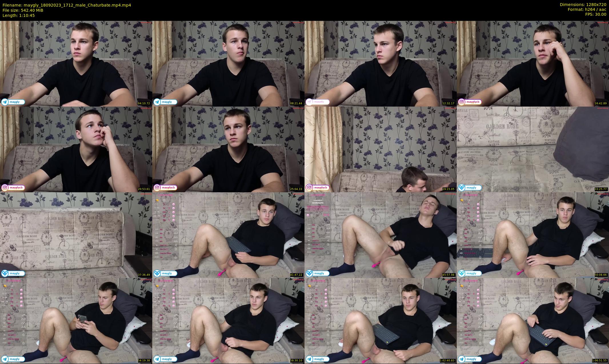maygly — 71 minute Chaturbate male cam show recording, 720p, Sep 18, 2023